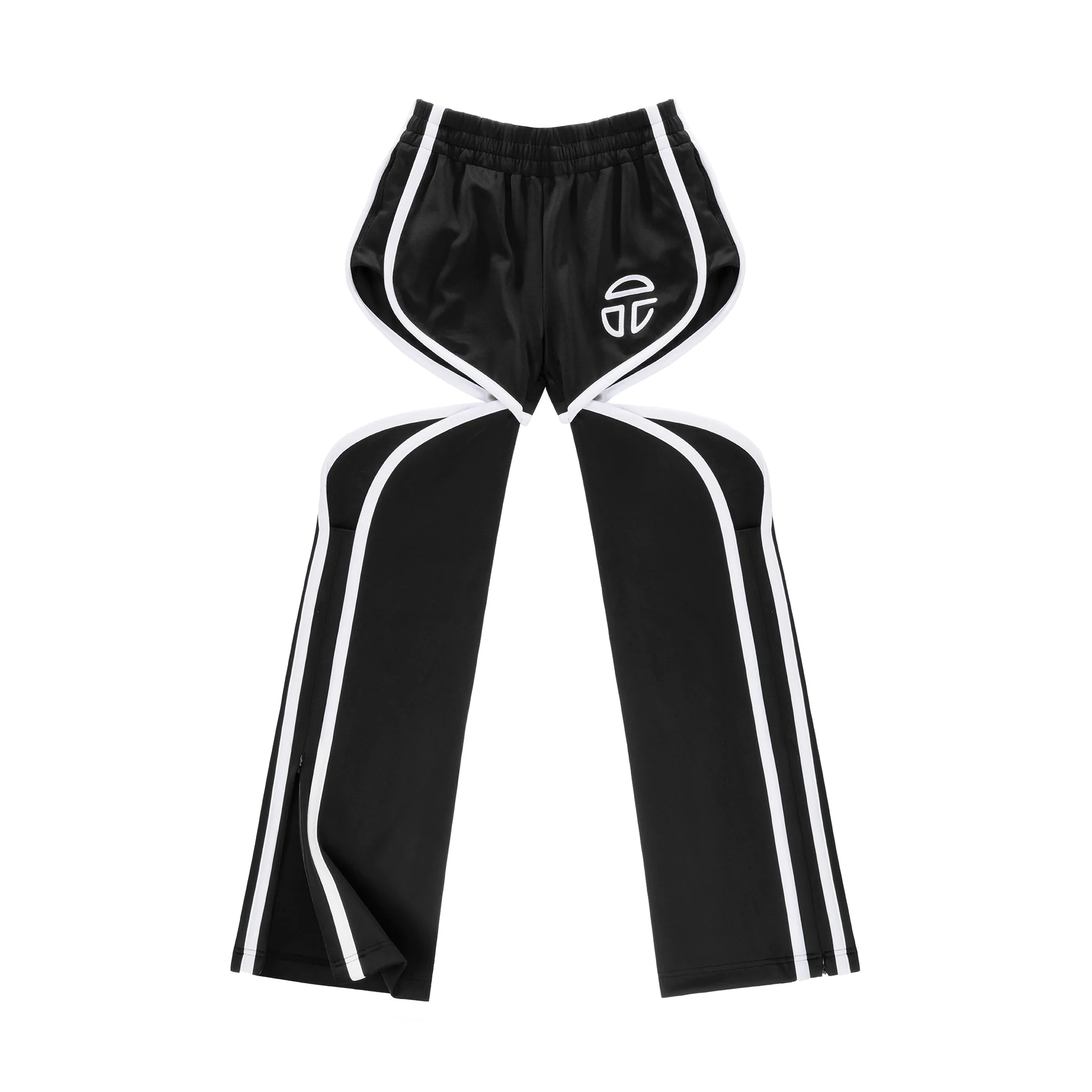 Thigh Hole Track Pant - Black