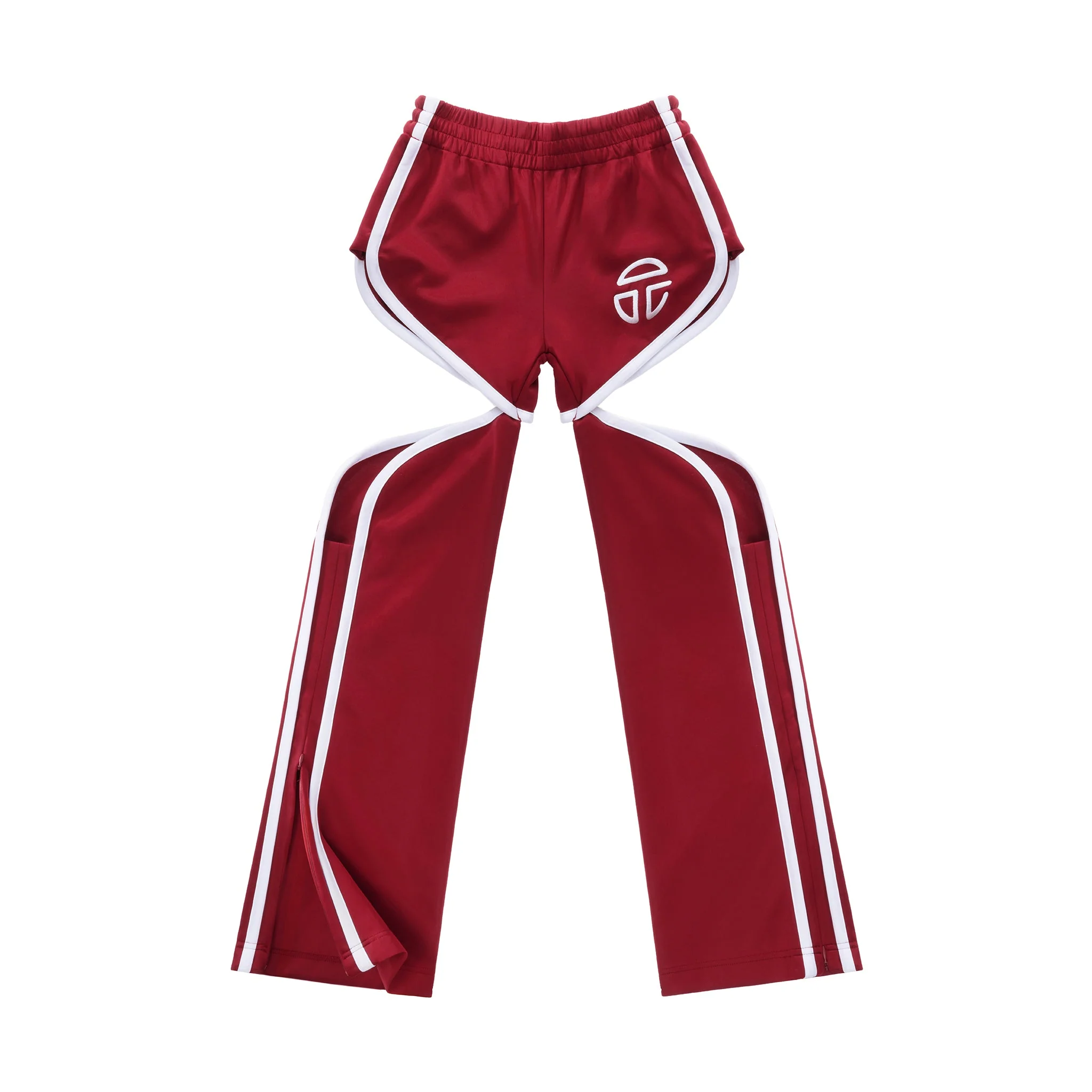 Thigh Hole Track Pant - Oxblood