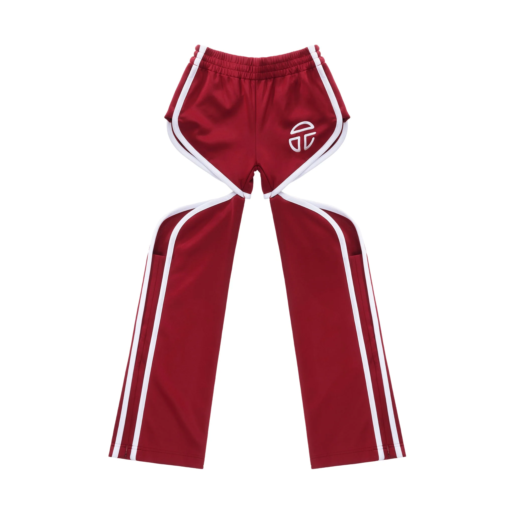 Thigh Hole Track Pant - Oxblood