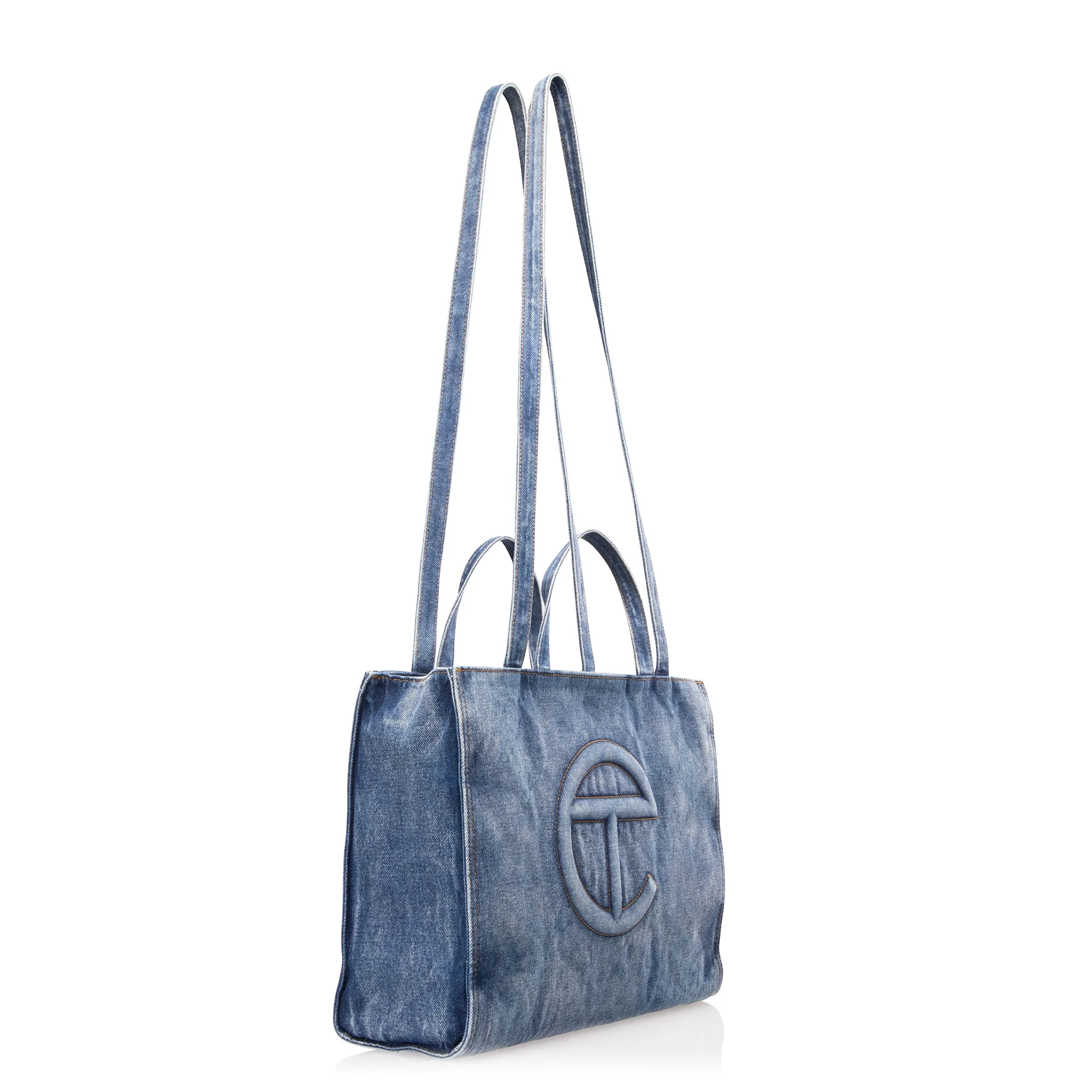 Medium Denim Shopper - Blue