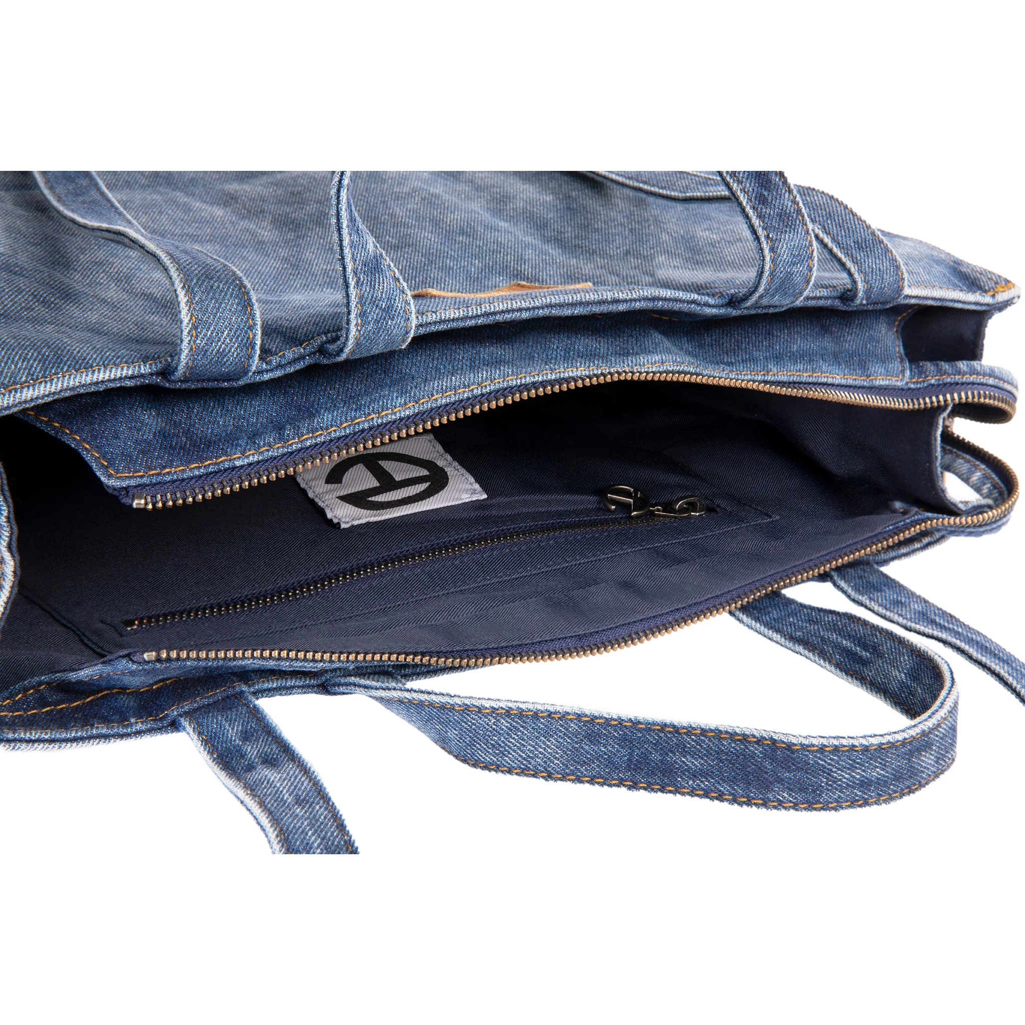 Medium Denim Shopper - Blue