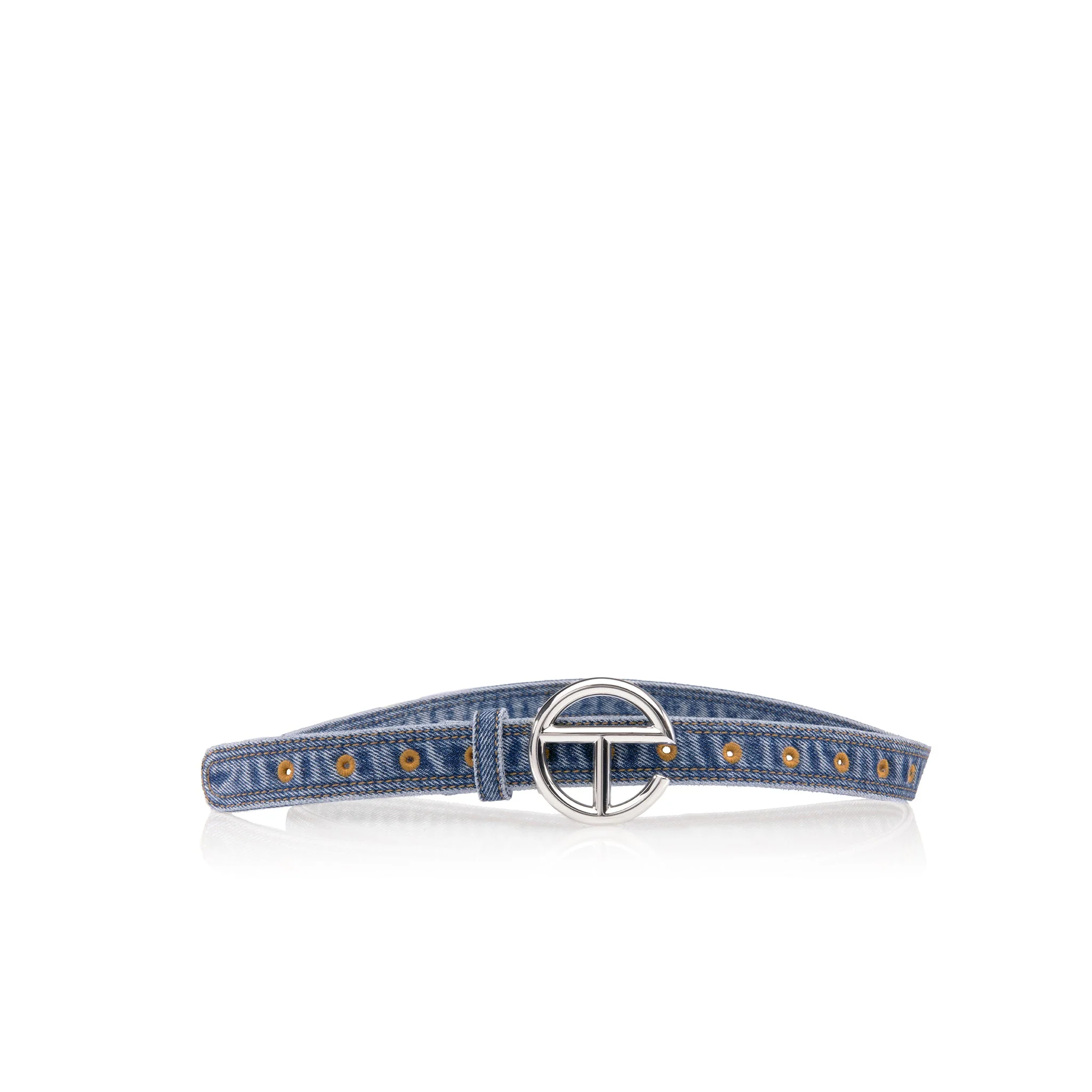 Denim Logo Belt - Blue