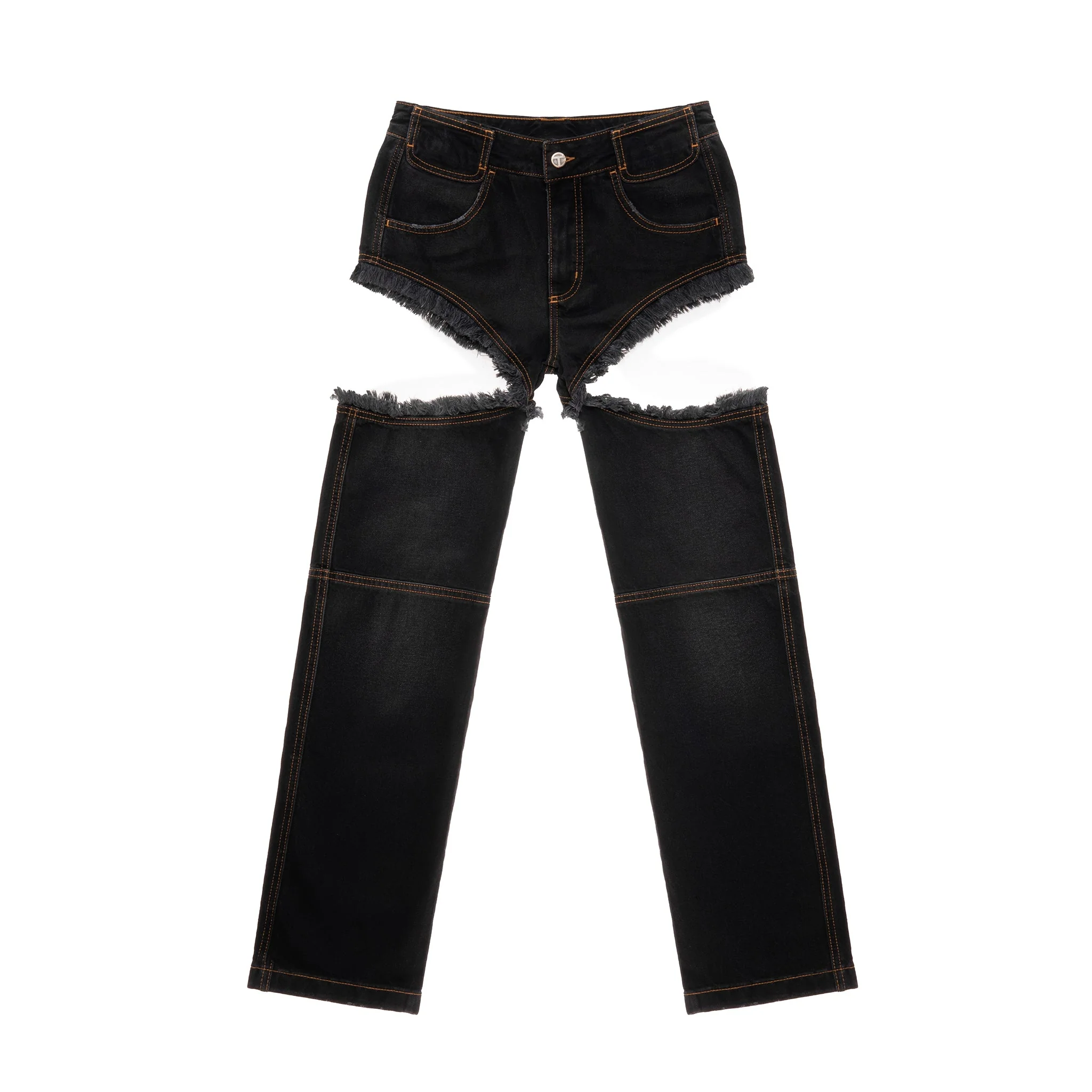 Thigh Hole Jean - Black