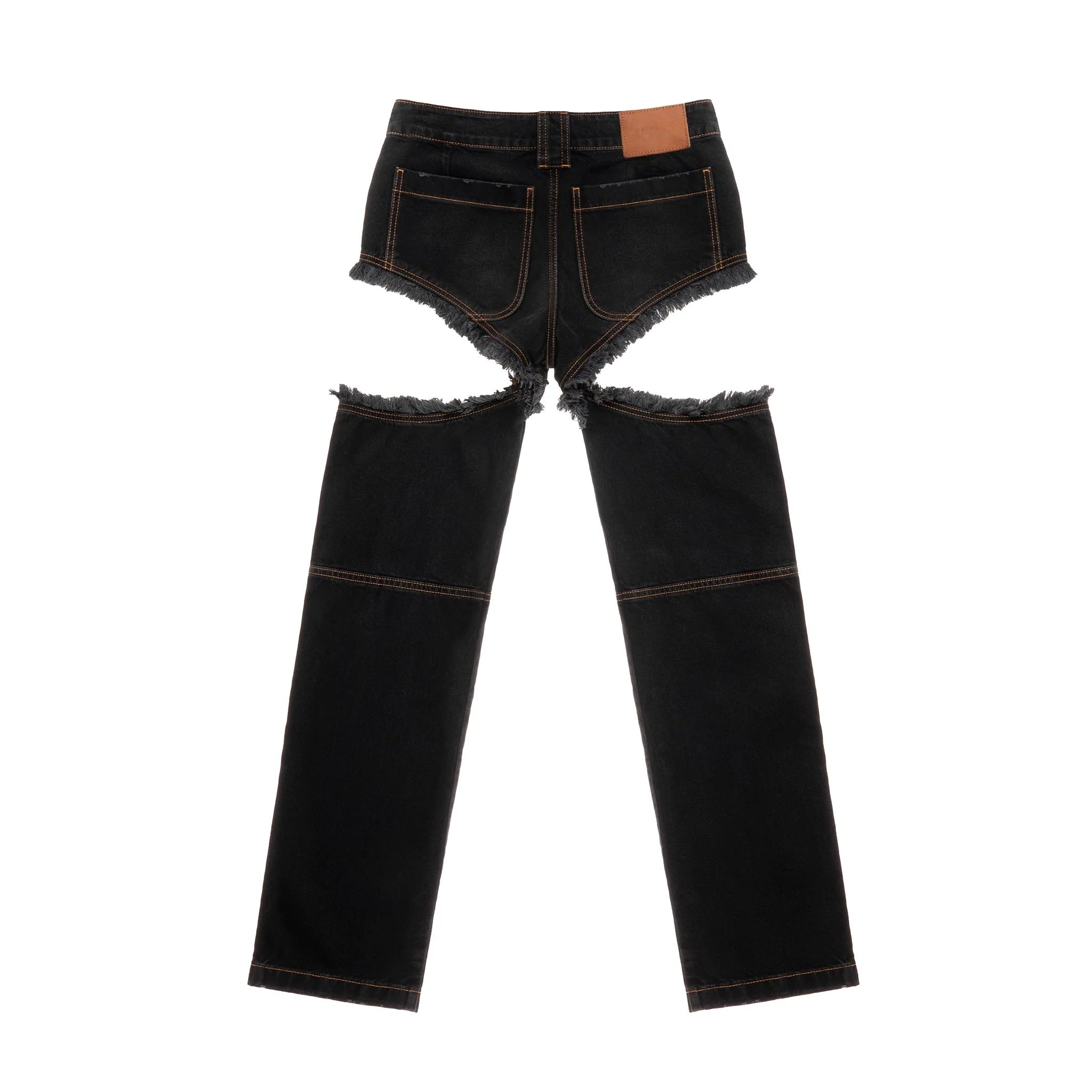 Thigh Hole Jean - Black