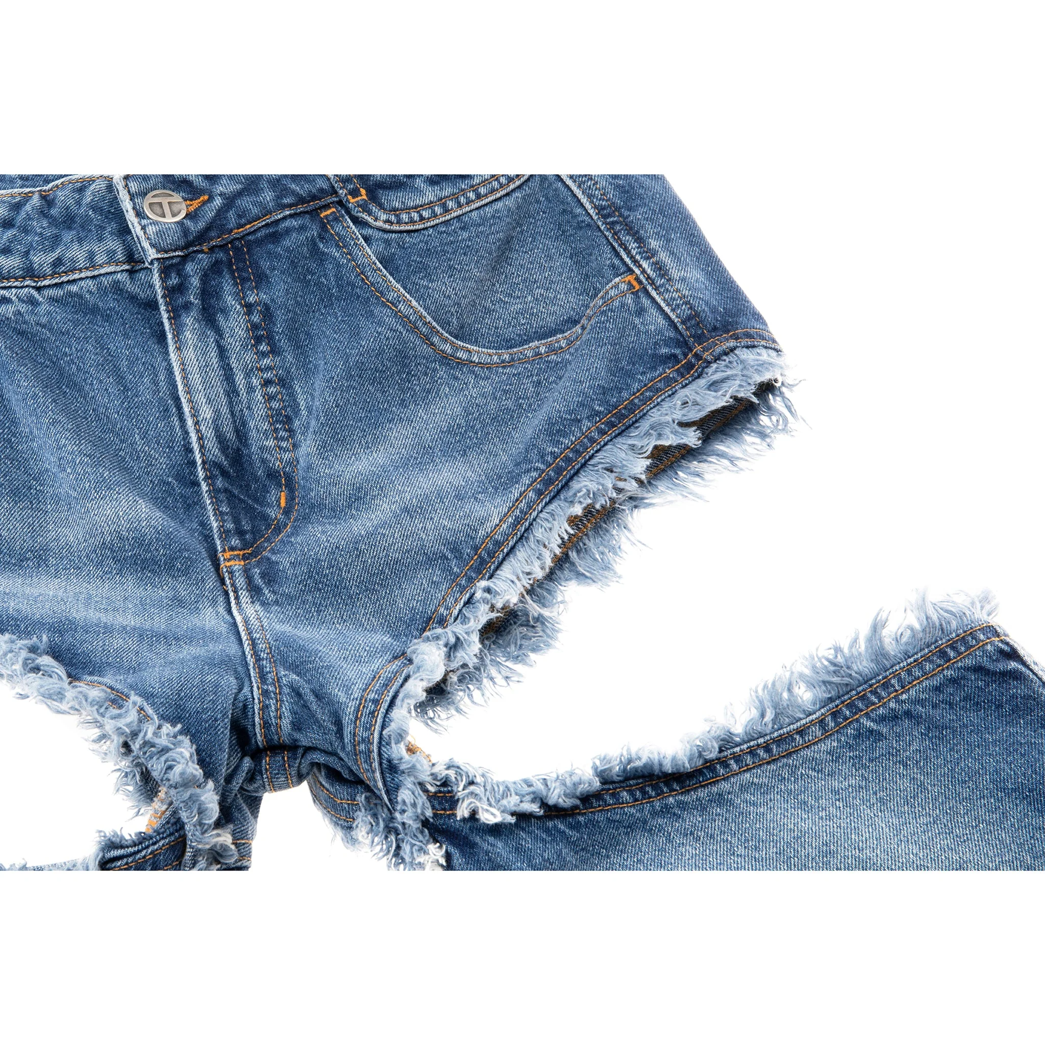 Thigh Hole Jean - Blue