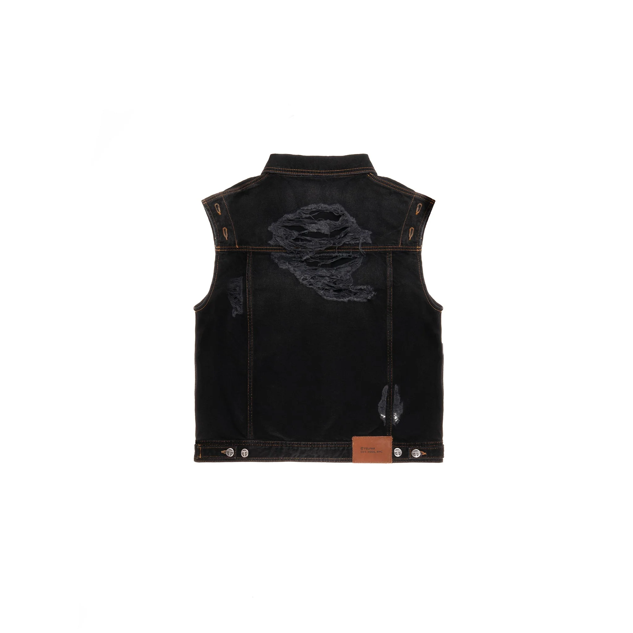 Detachable Jean Jacket - Distressed Black