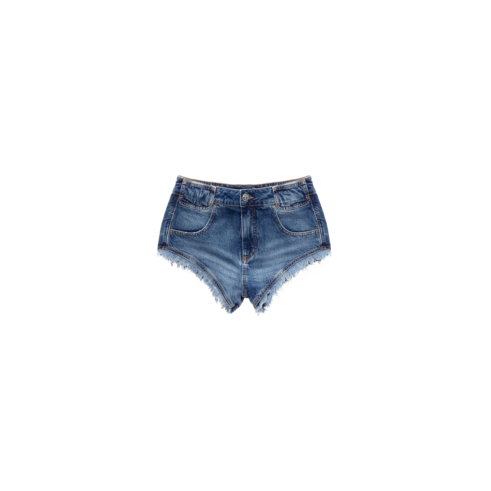 Poom Poom Jean Short - Blue