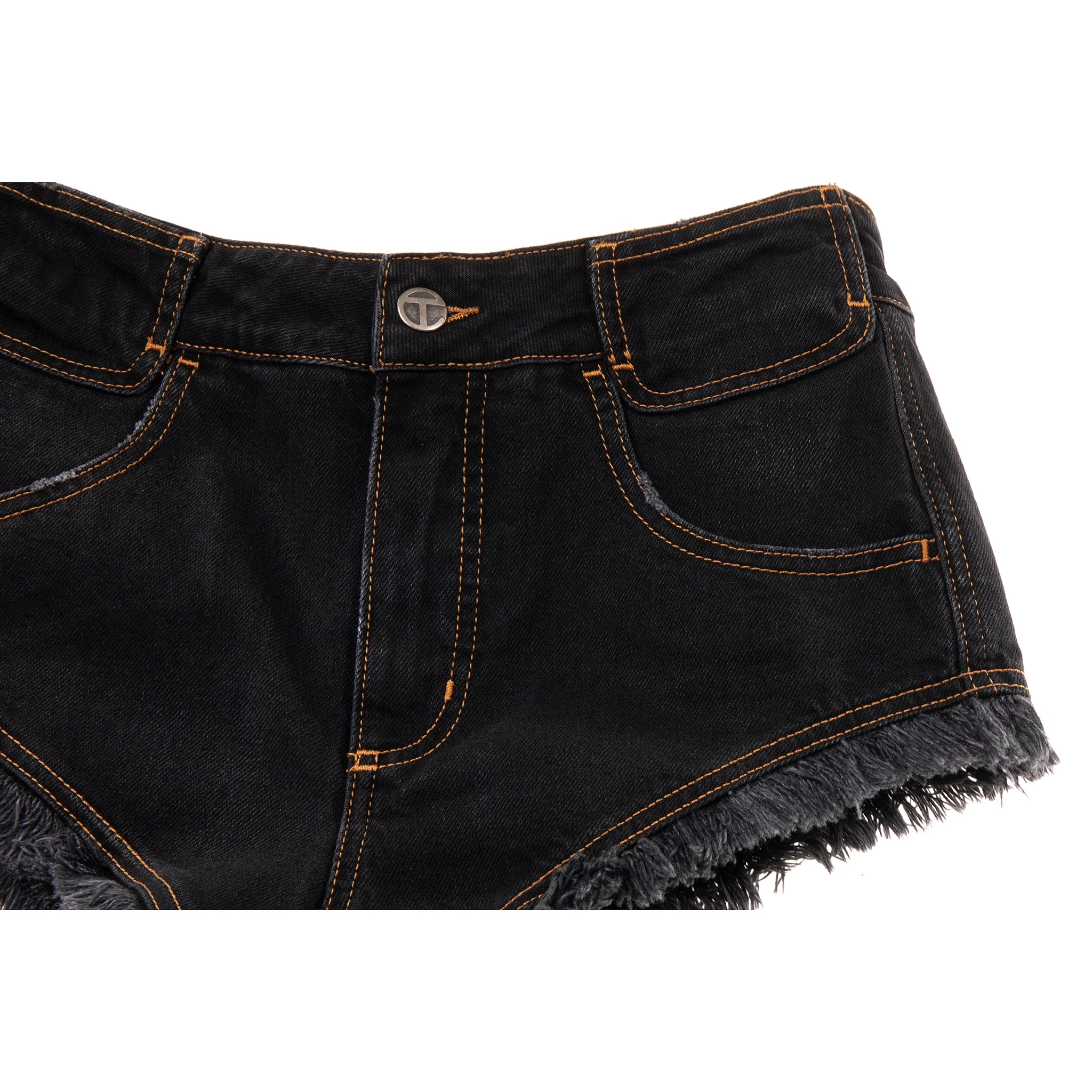 Poom Poom Jean Short - Black