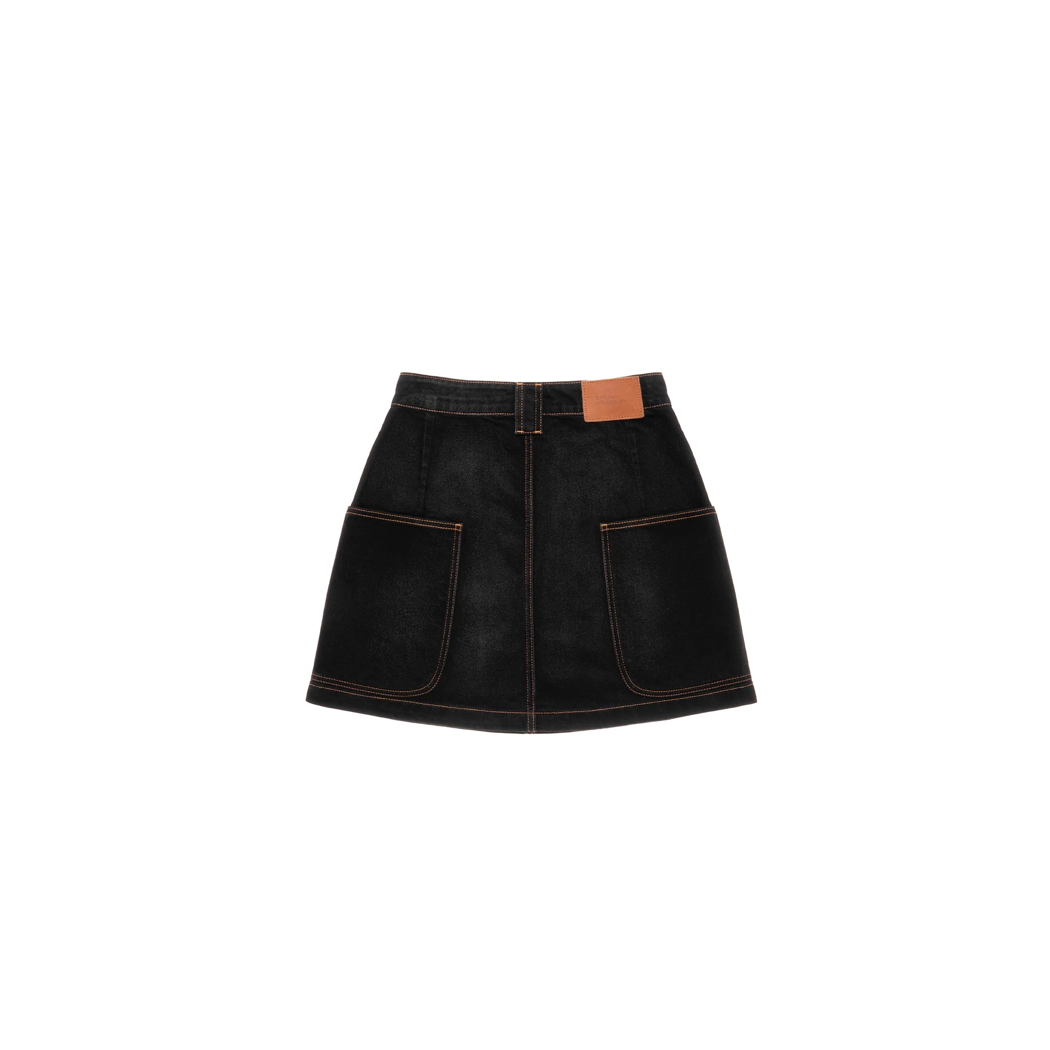 Short Jean Skirt - Black