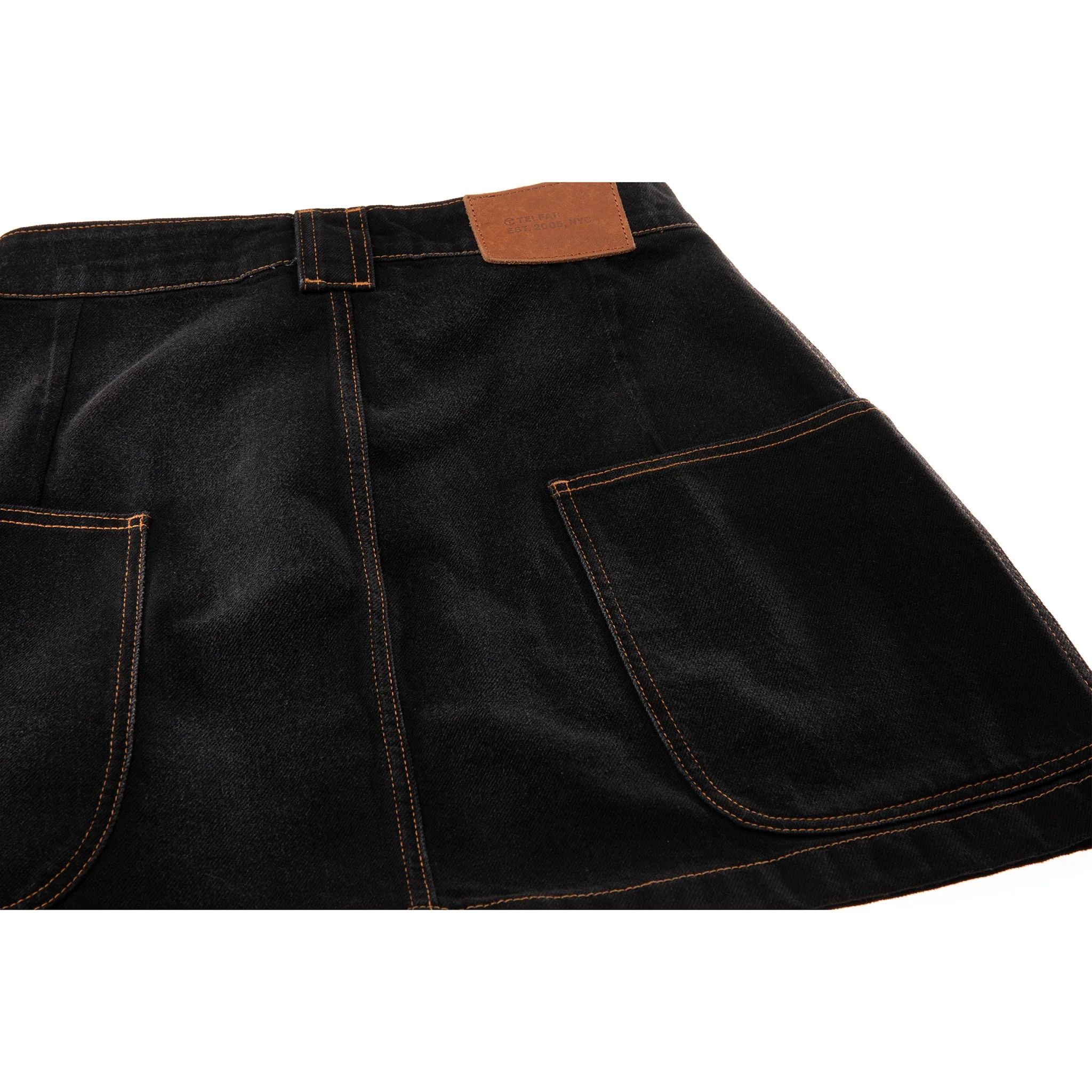 Short Jean Skirt - Black
