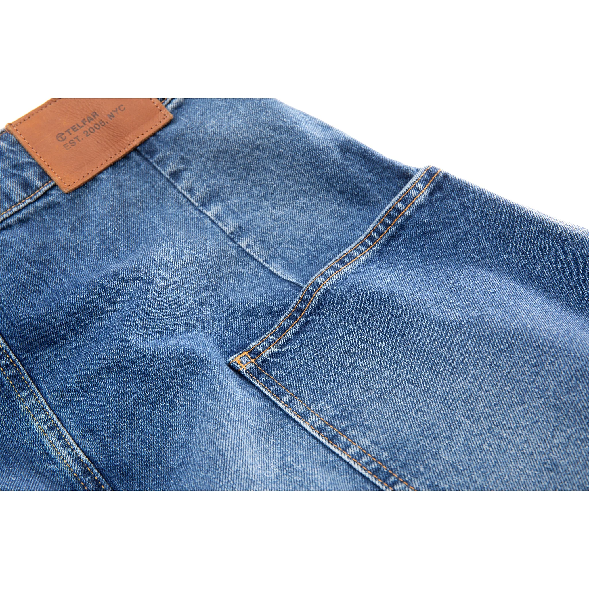 Long Jean Skirt - Blue
