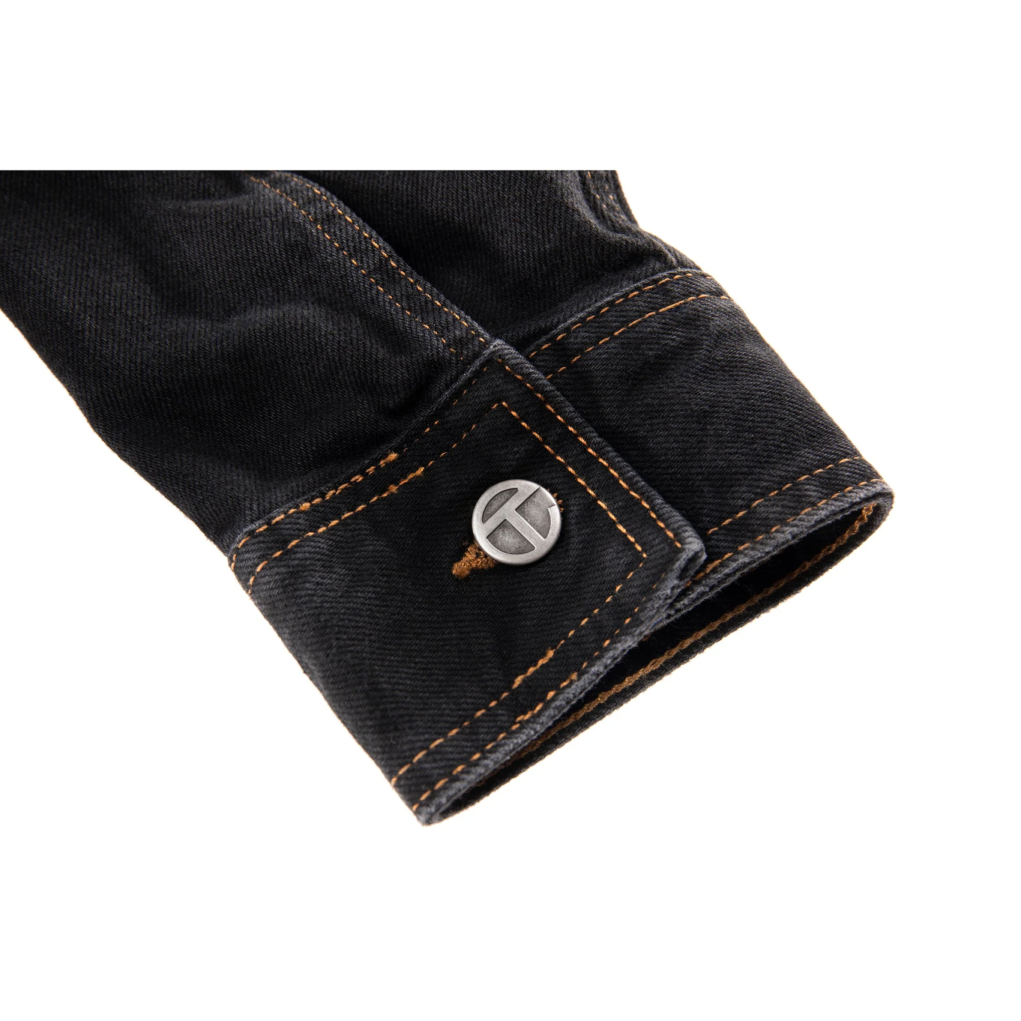 Cropped Detachable Jean Jacket - Black