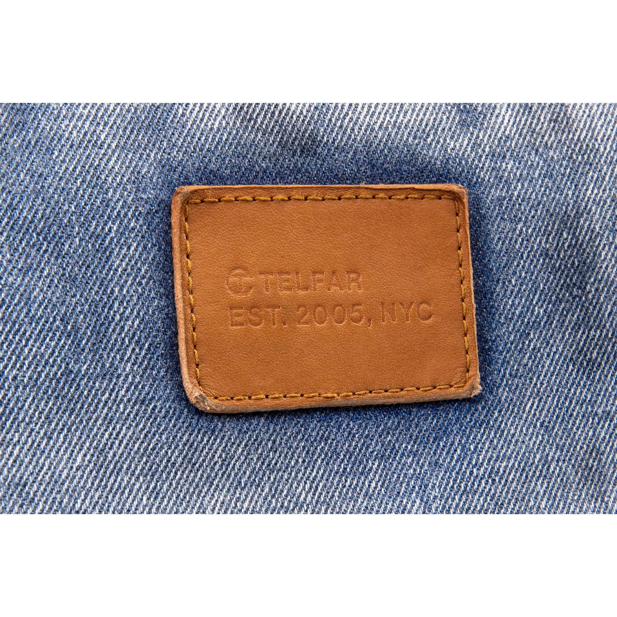 Medium Denim Shopper - Distressed Blue