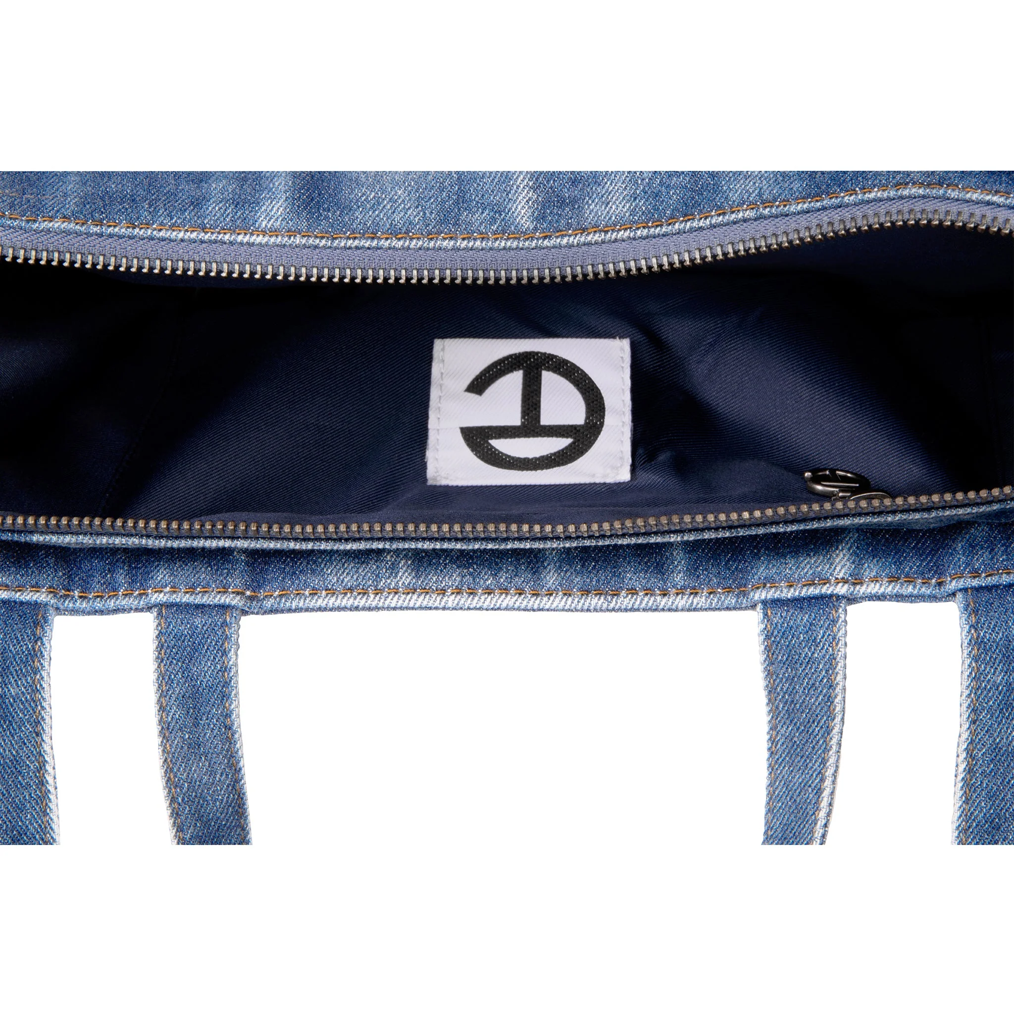 Medium Denim Shopper - Distressed Blue
