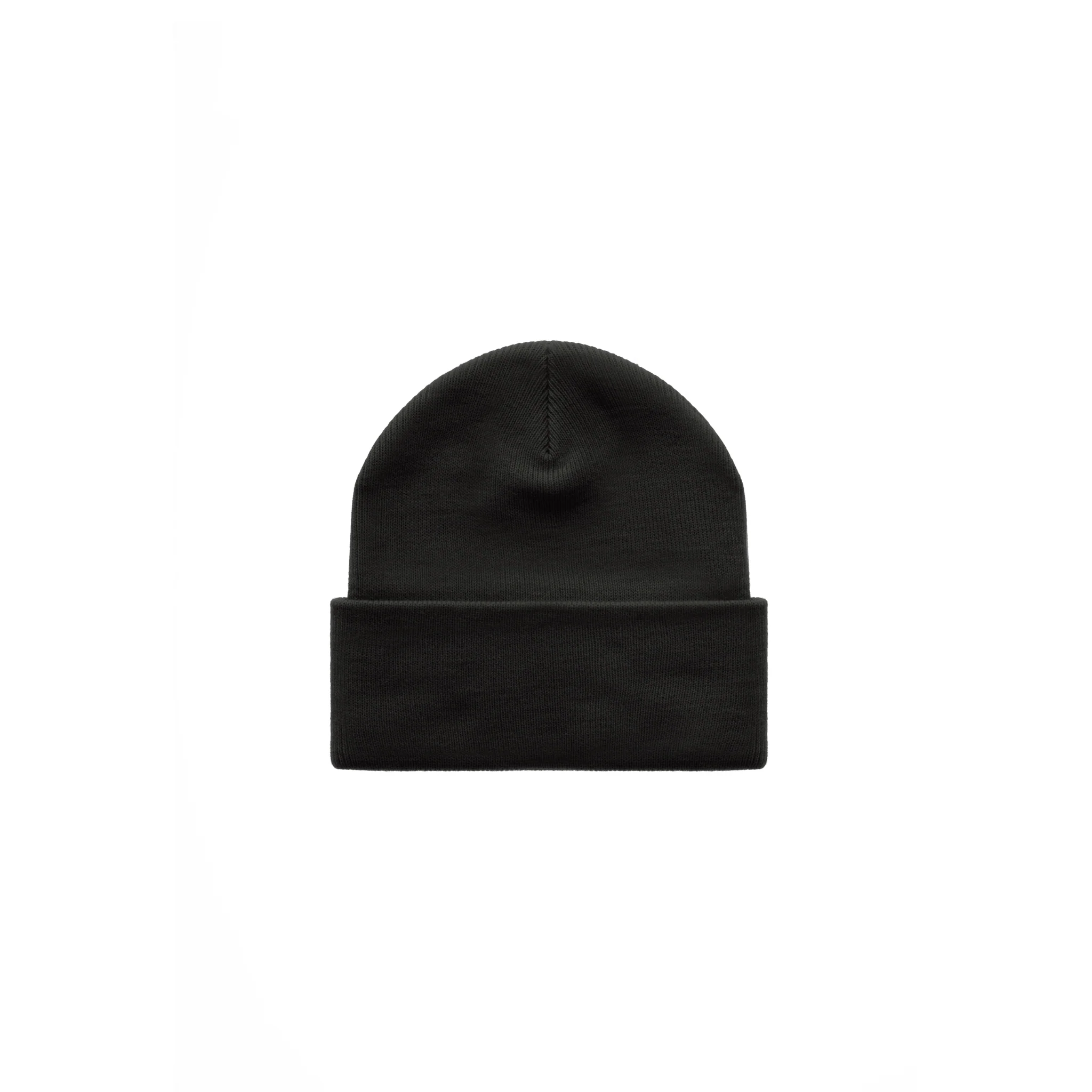 Embroidered Beanie - Black/White