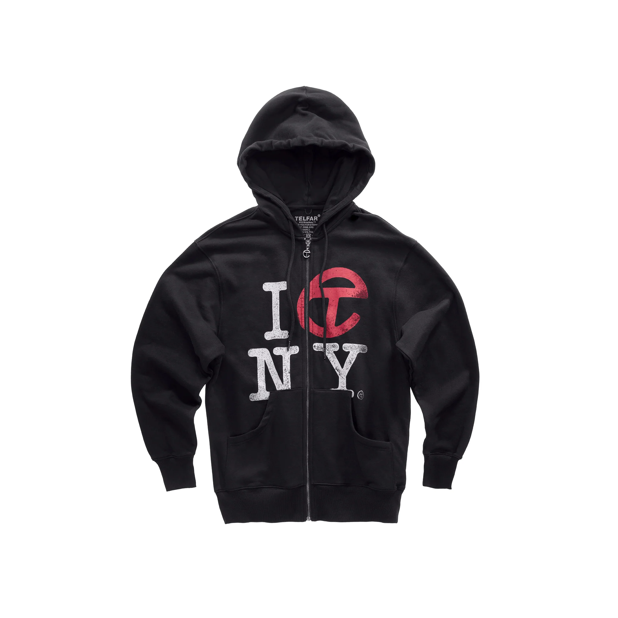 Canal Zip Up Hoodie - Black