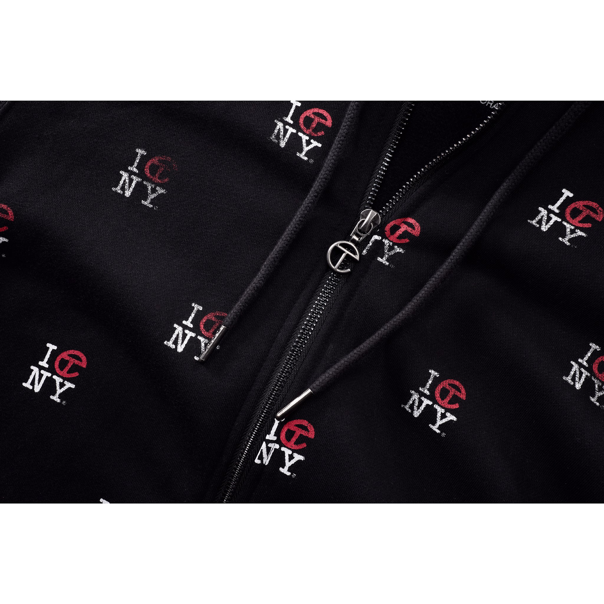 Tall Canal Zip Up Hoodie - Black
