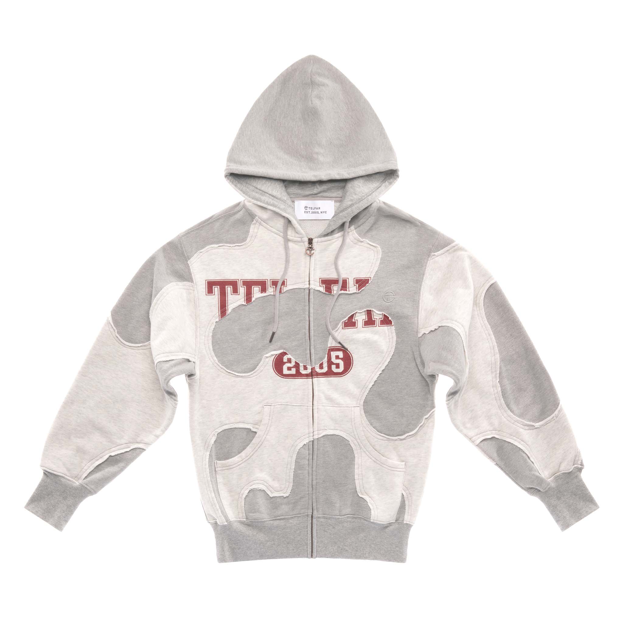 Camo Hoodie - Heather Grey