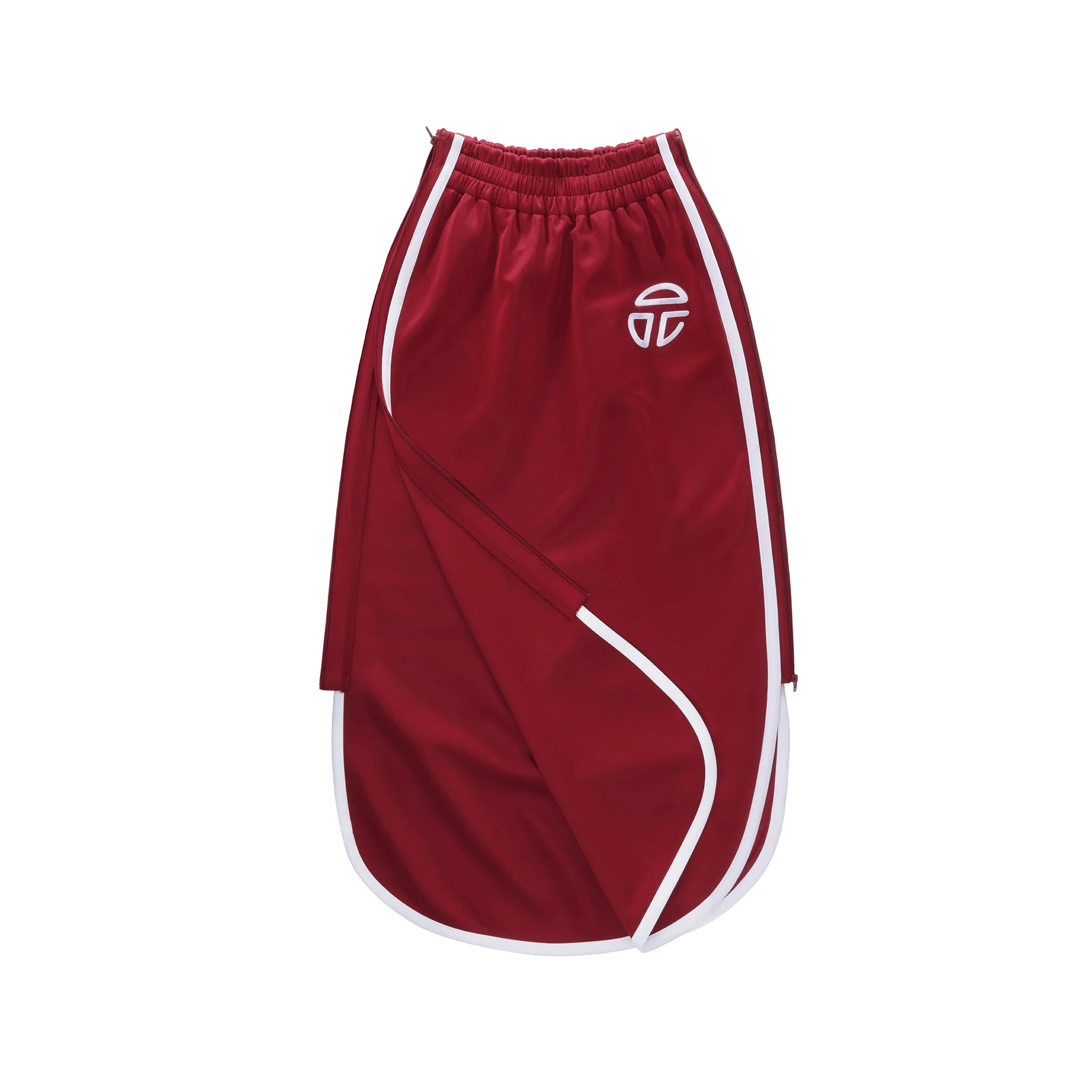 Track Long Skirt - Oxblood