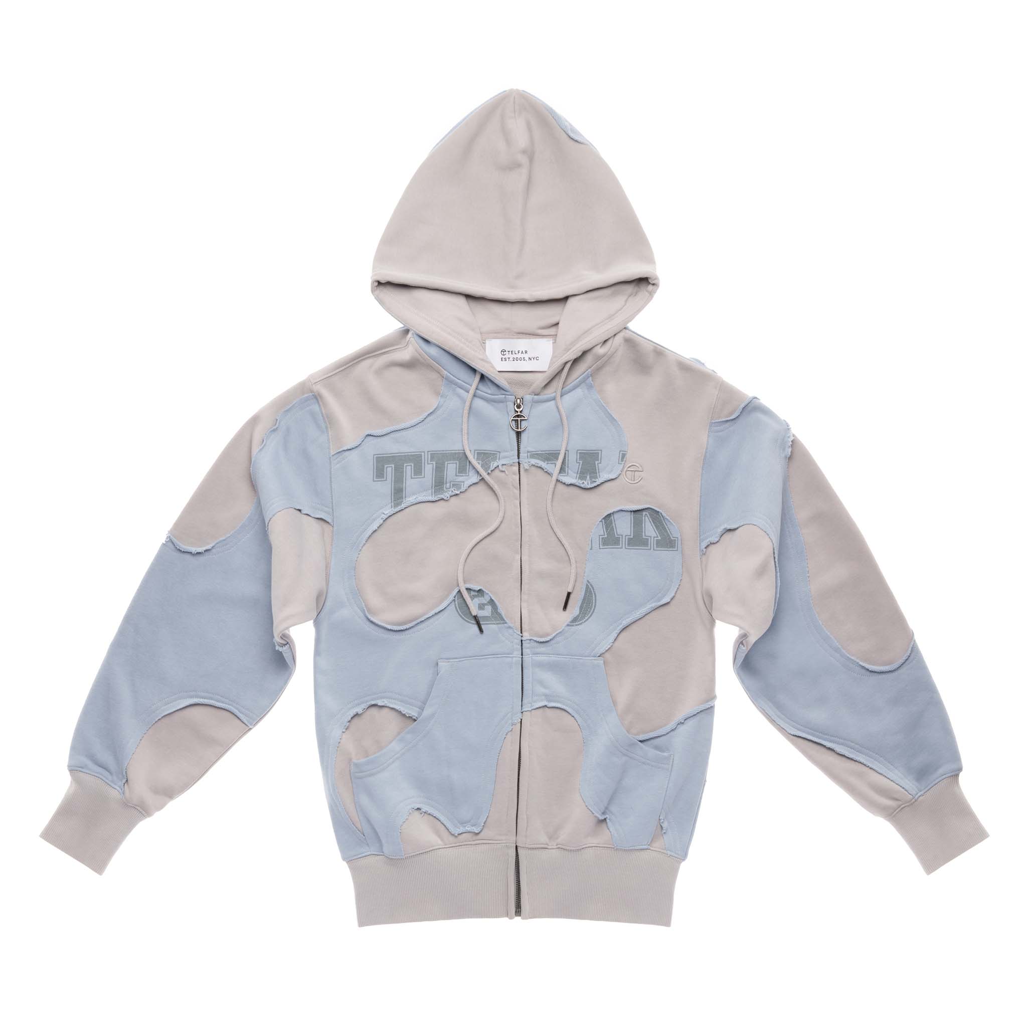 Camo Hoodie - Blue/Bone