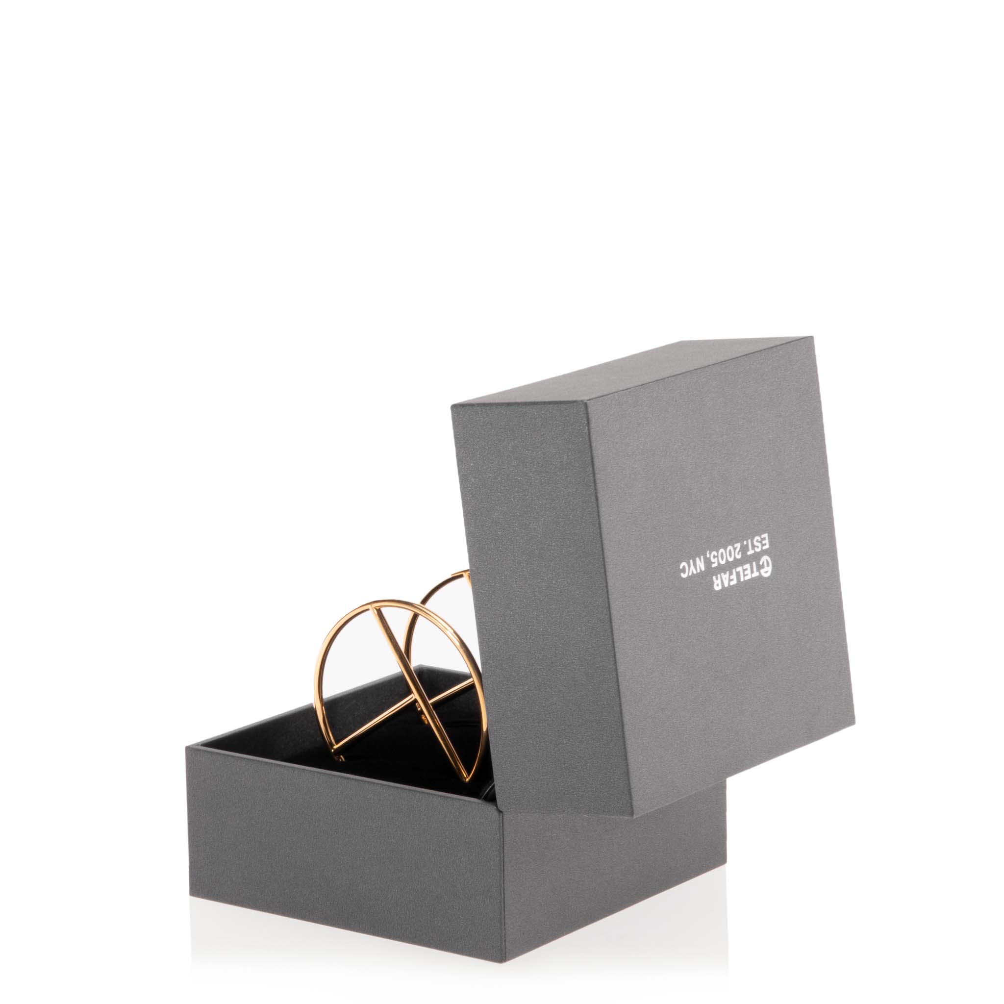 Large Logo Hoop Earring - Gold