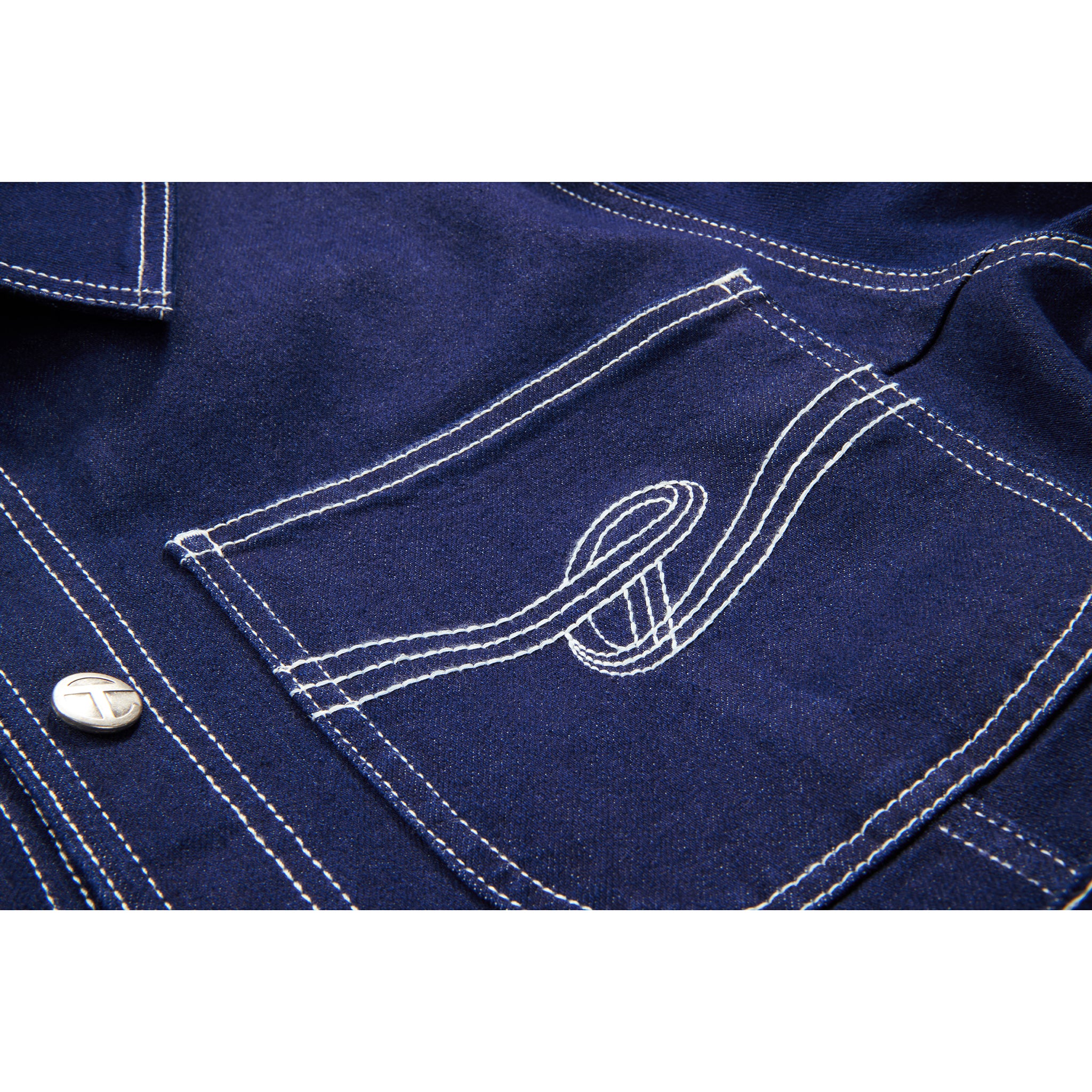 Long Sleeve Jumpsuit - Blue 3 Long Sleeve Jumpsuit - Blue