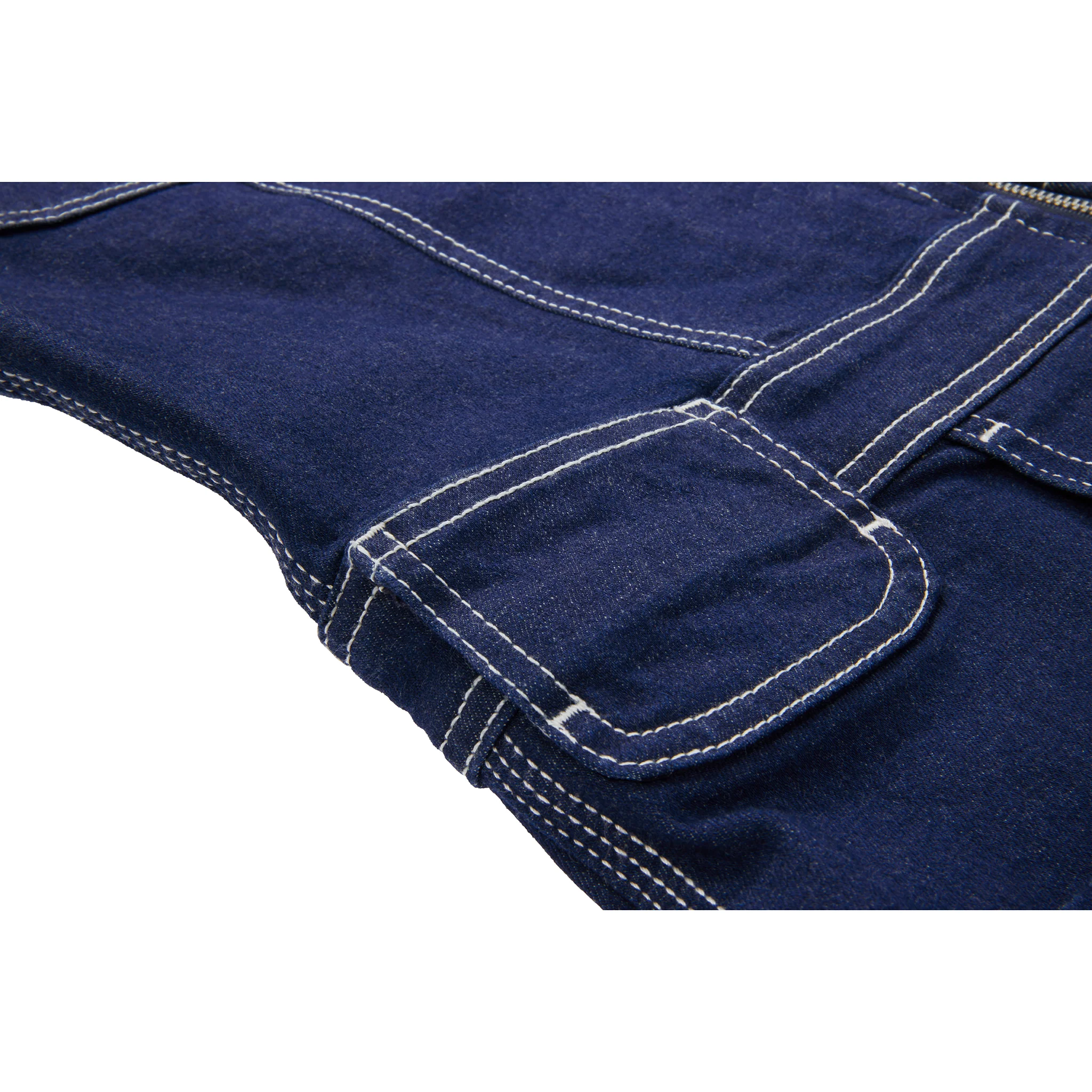 Long Sleeve Jumpsuit - Blue 4 Long Sleeve Jumpsuit - Blue