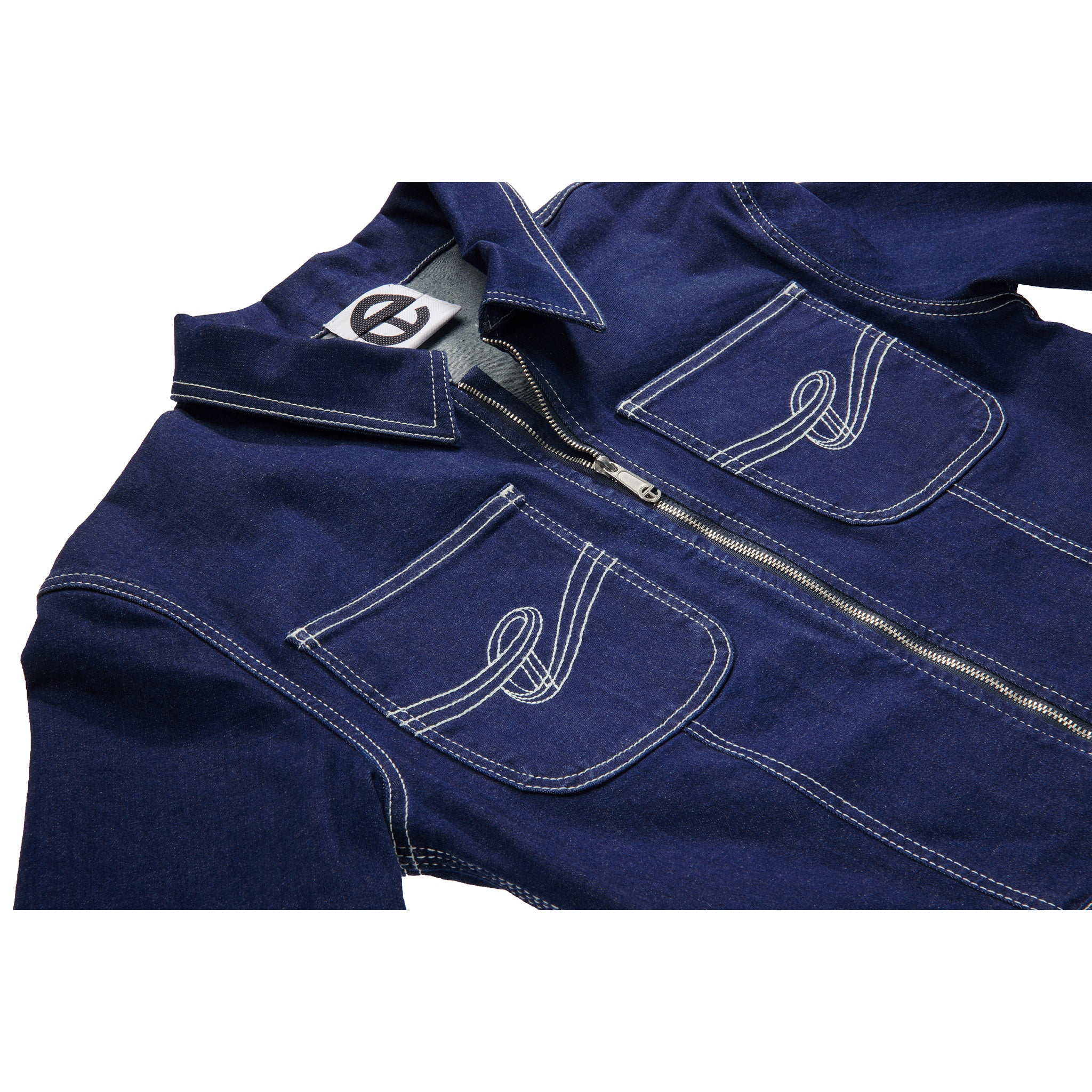 Long Sleeve Jumpsuit - Blue 5 Long Sleeve Jumpsuit - Blue