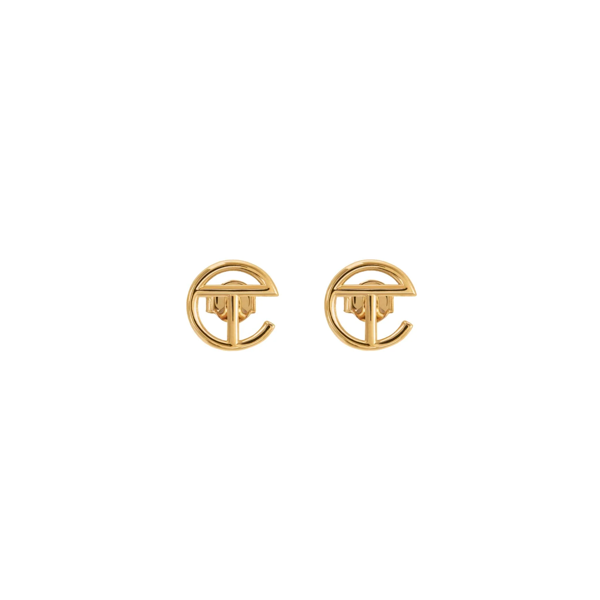 Logo Stud Earring - Gold