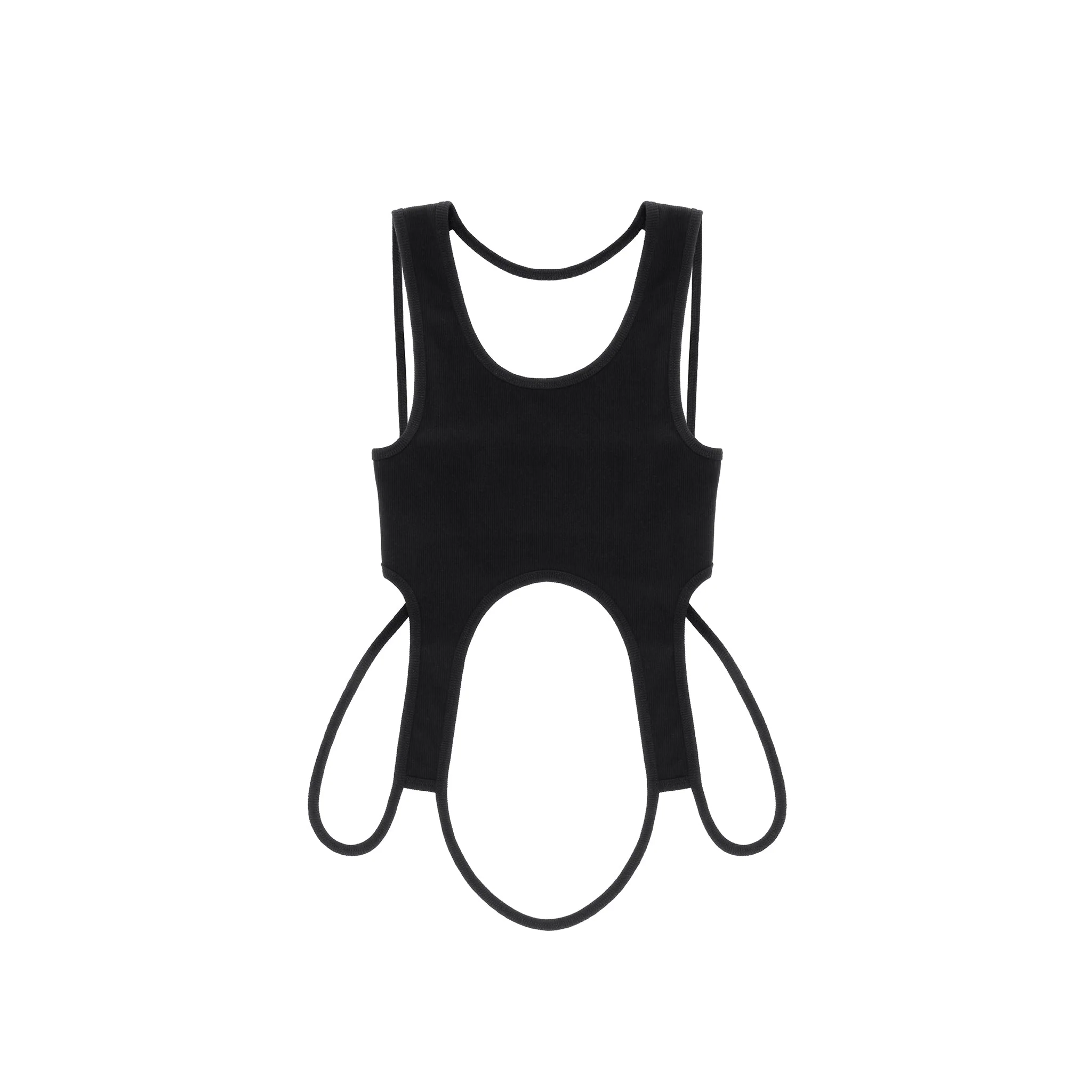 Infinity Cropped Halter - Black
