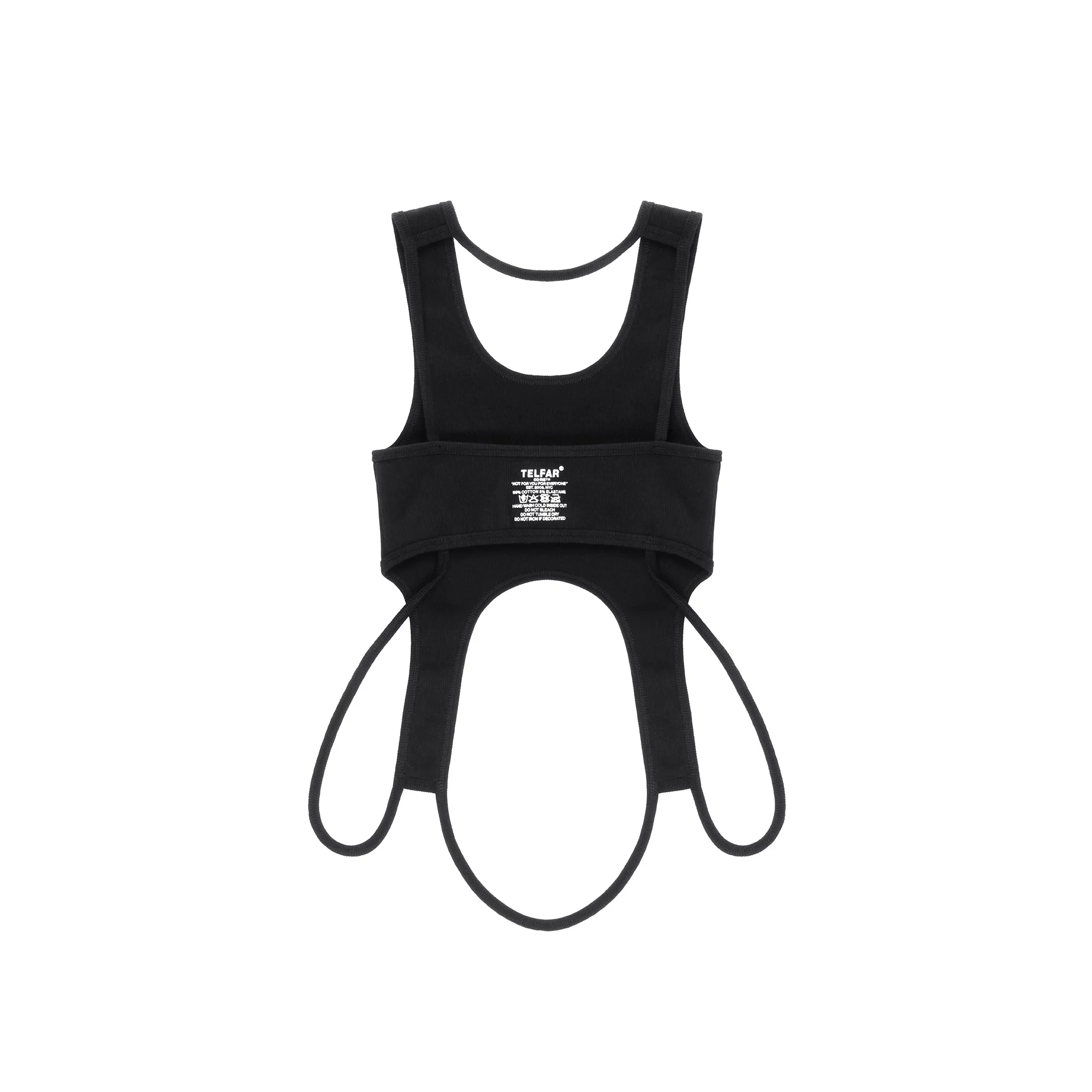 Infinity Cropped Halter - Black
