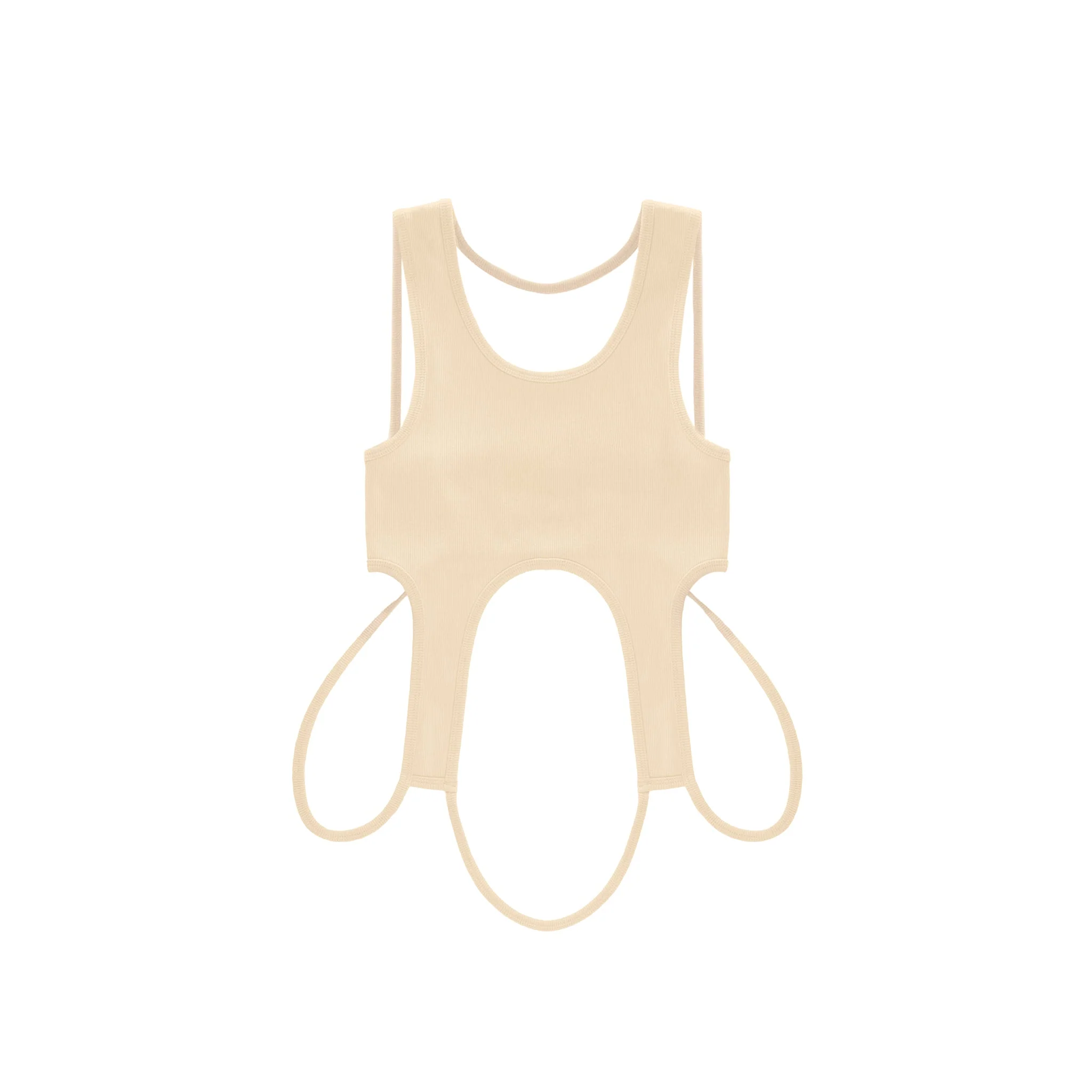 Infinity Cropped Halter - Cream