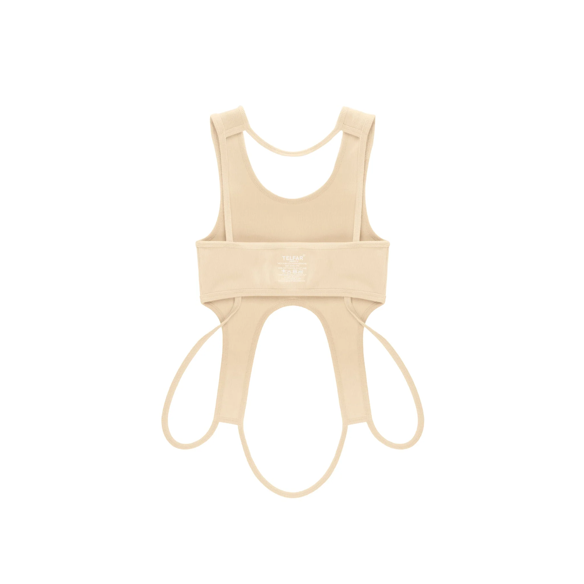 Infinity Cropped Halter - Cream