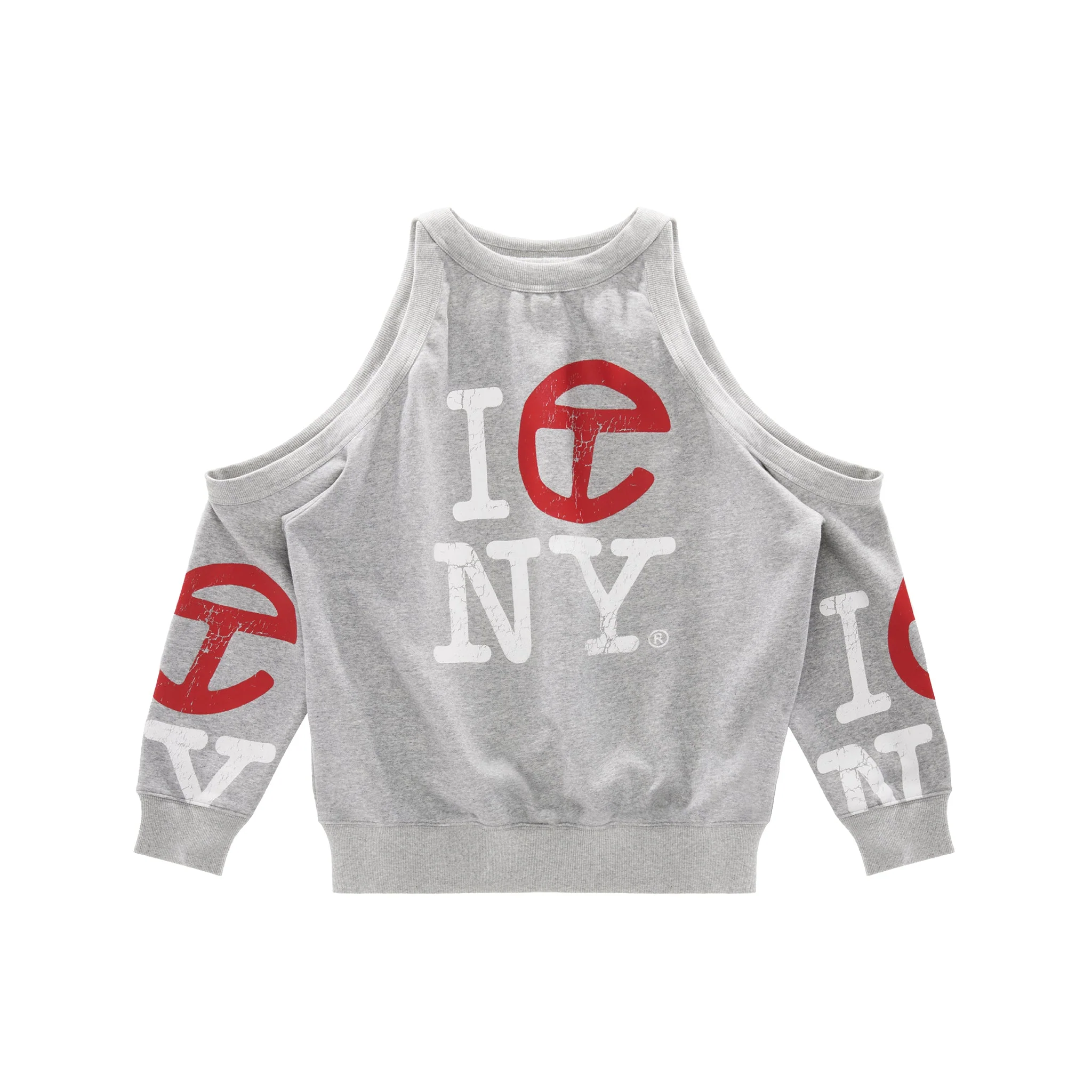Infinity Canal Multi Crewneck - Heather Grey