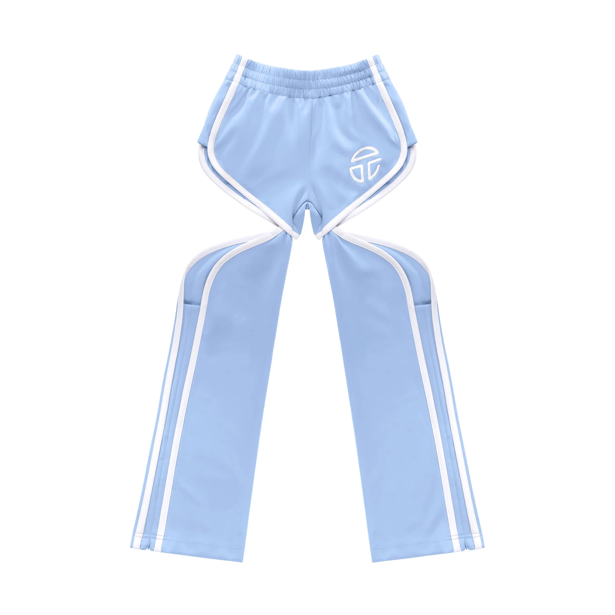 Thigh-Hole Track Pant - Baby Blue