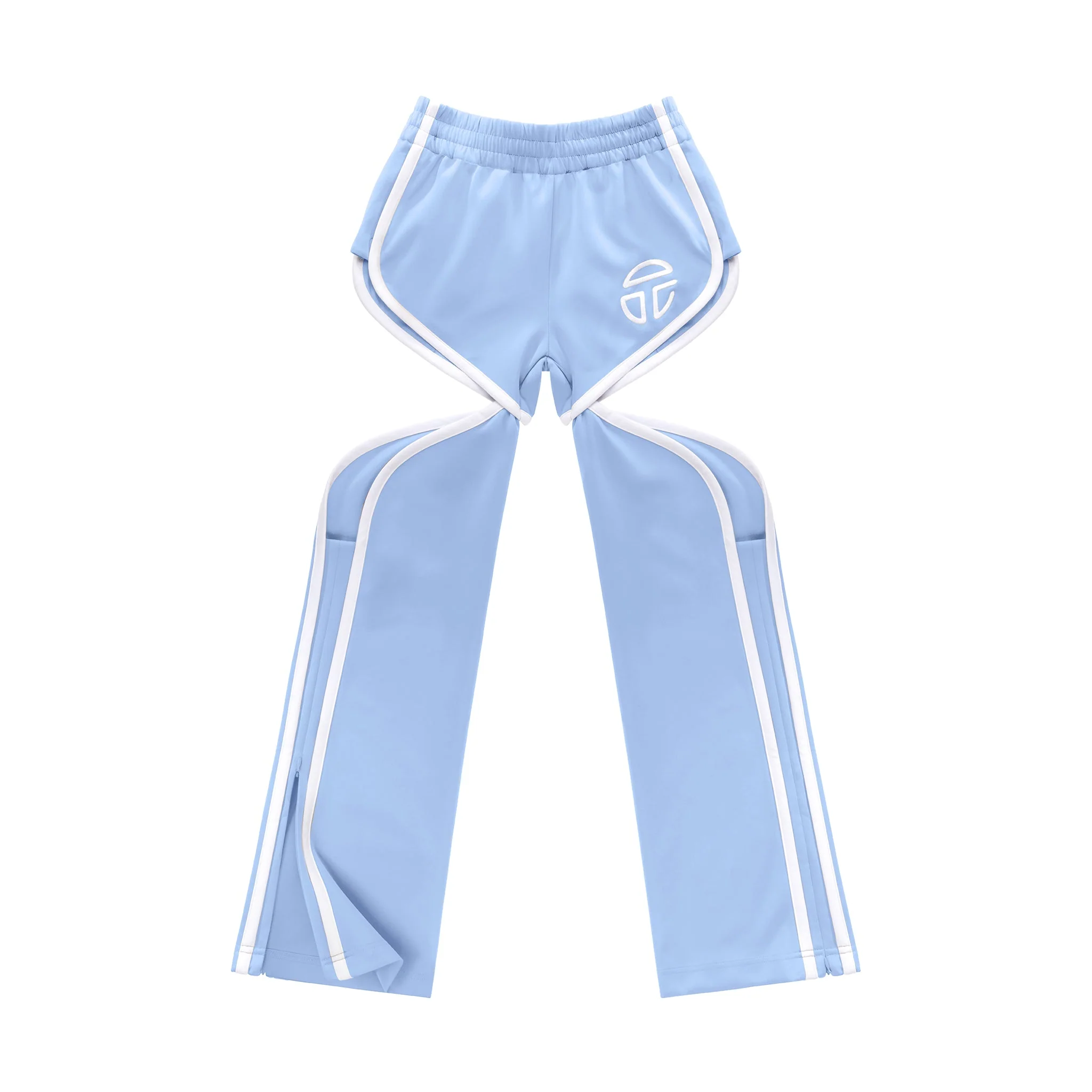 Thigh-Hole Track Pant - Baby Blue