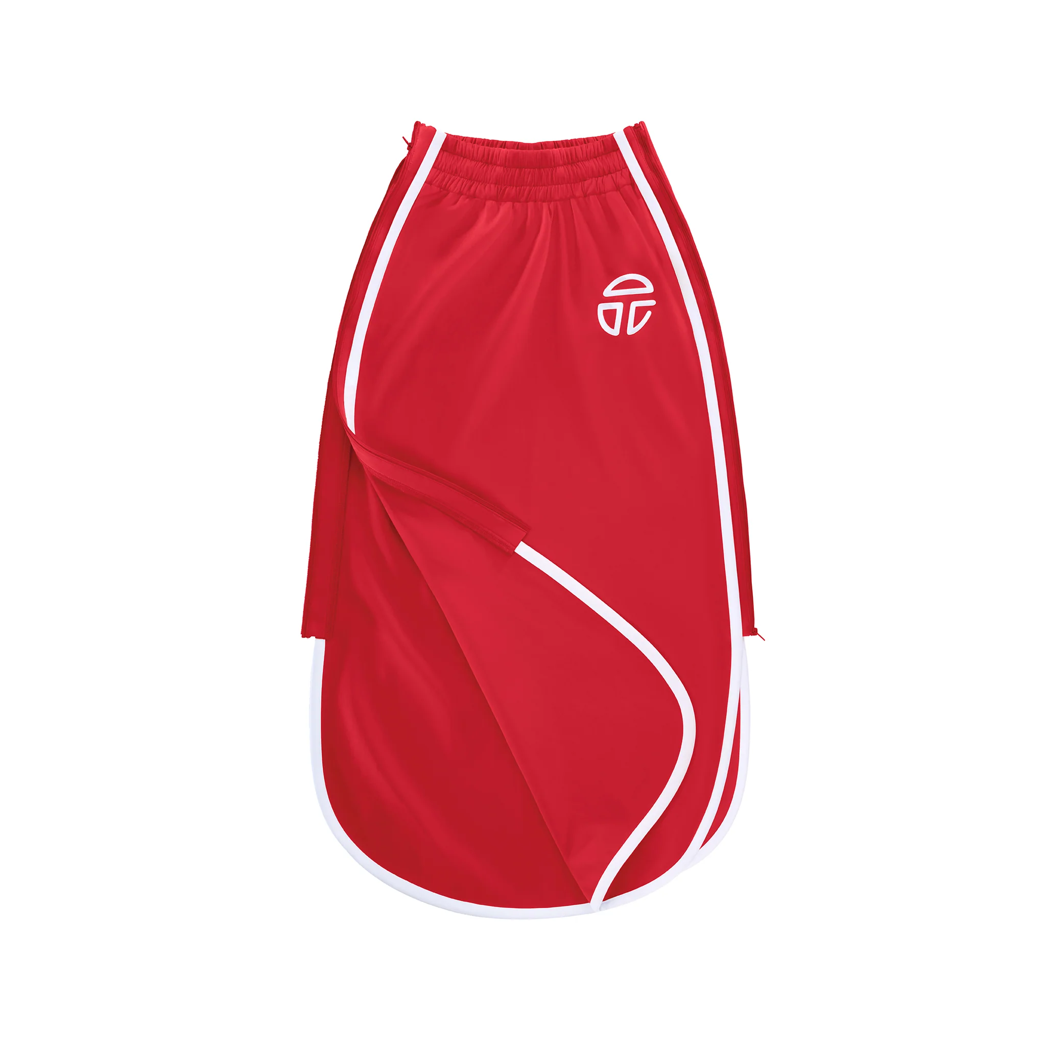 Track Long Skirt - Red