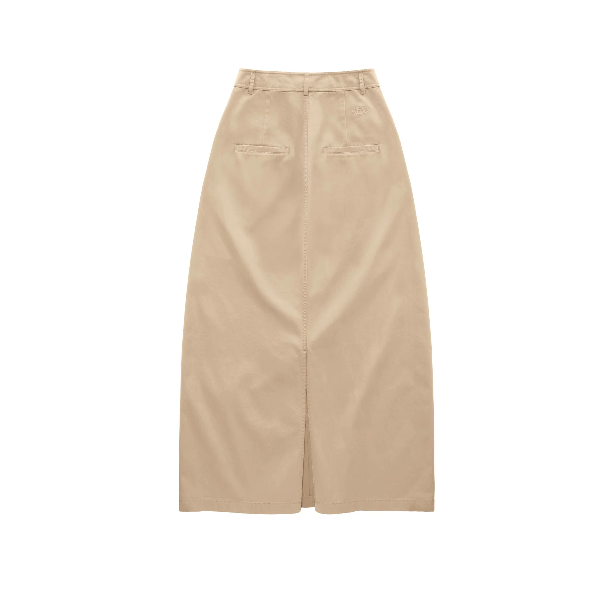 Long Work Skirt - Khaki