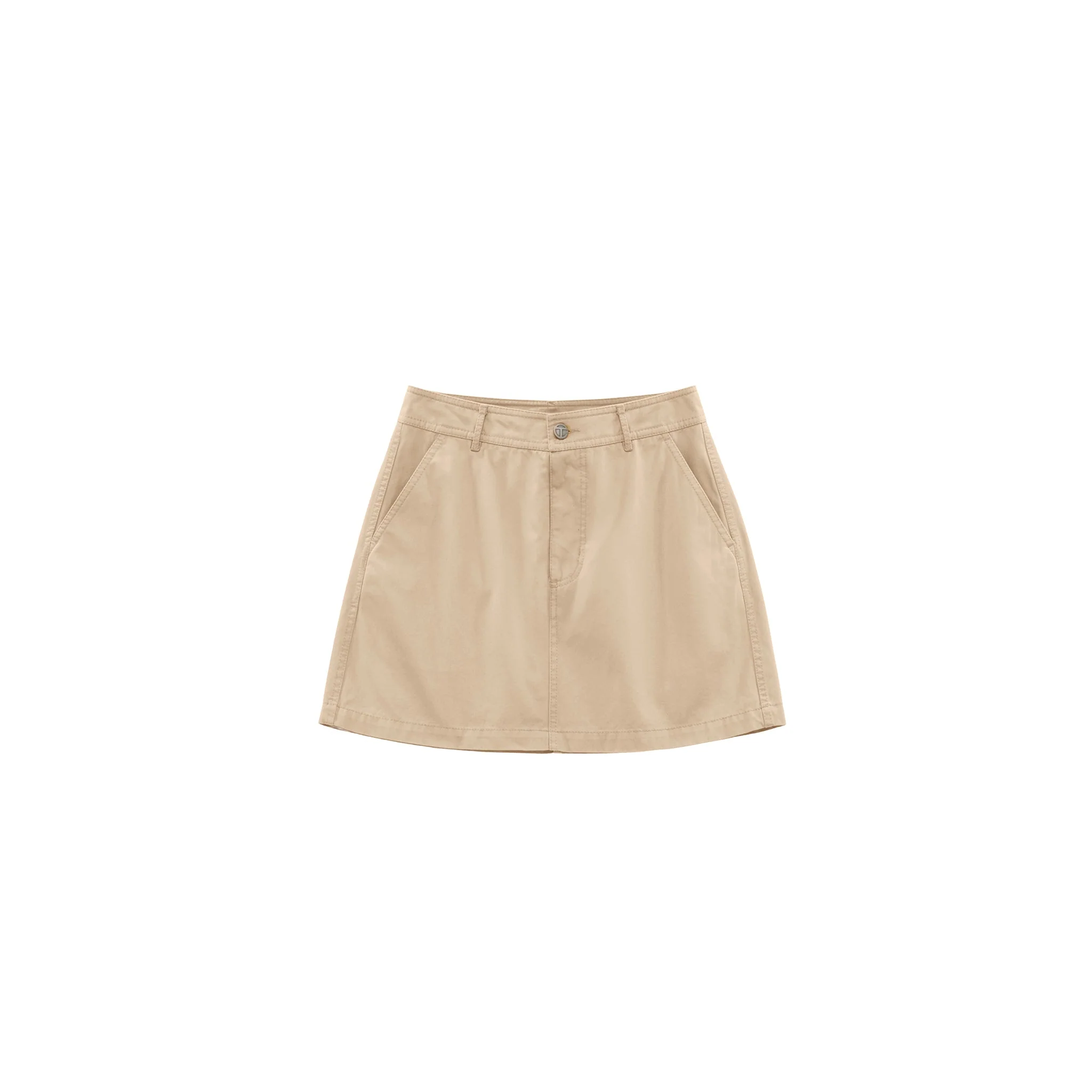 Short Work Skirt - Khaki