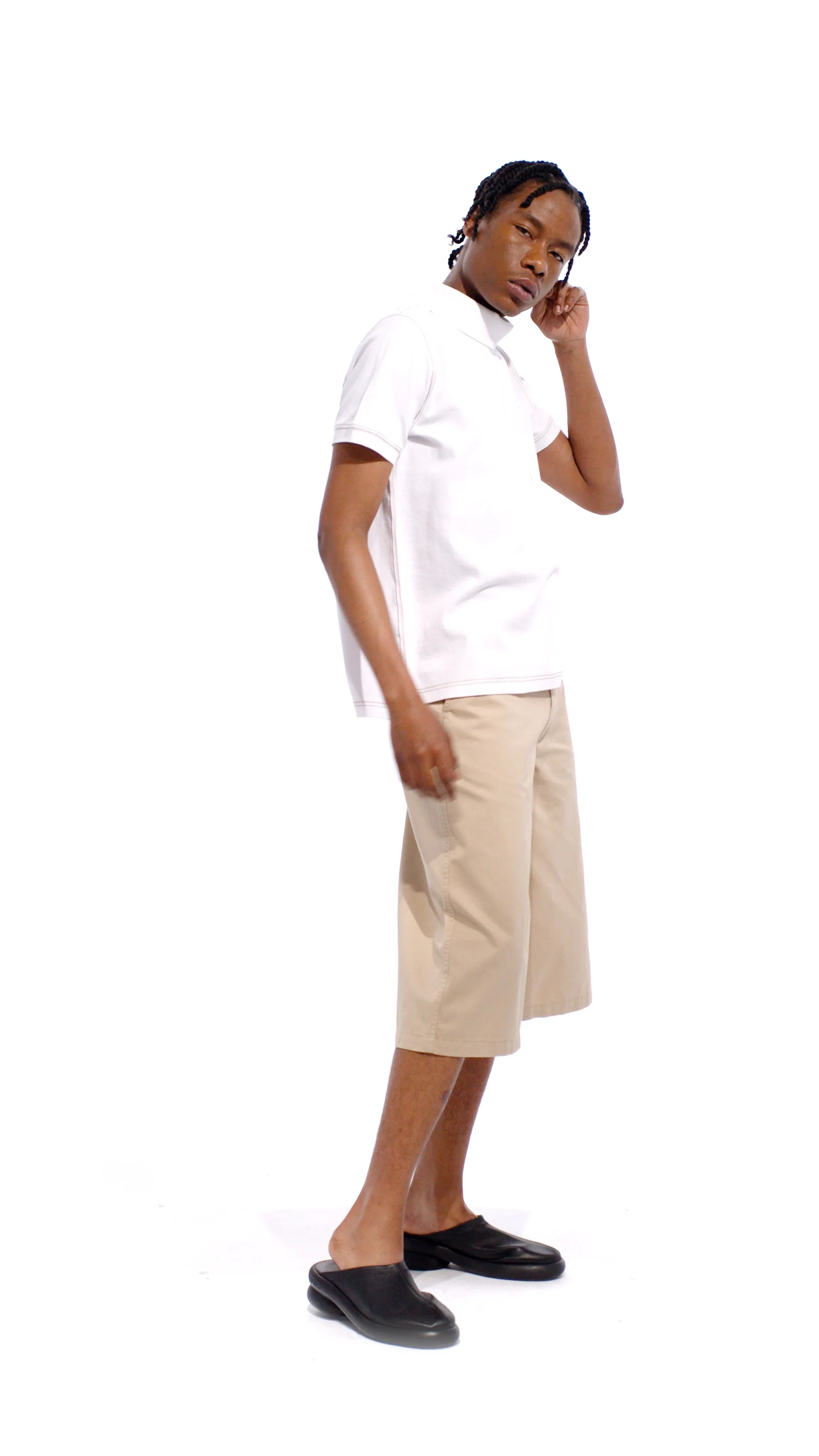Backwards Polo - White