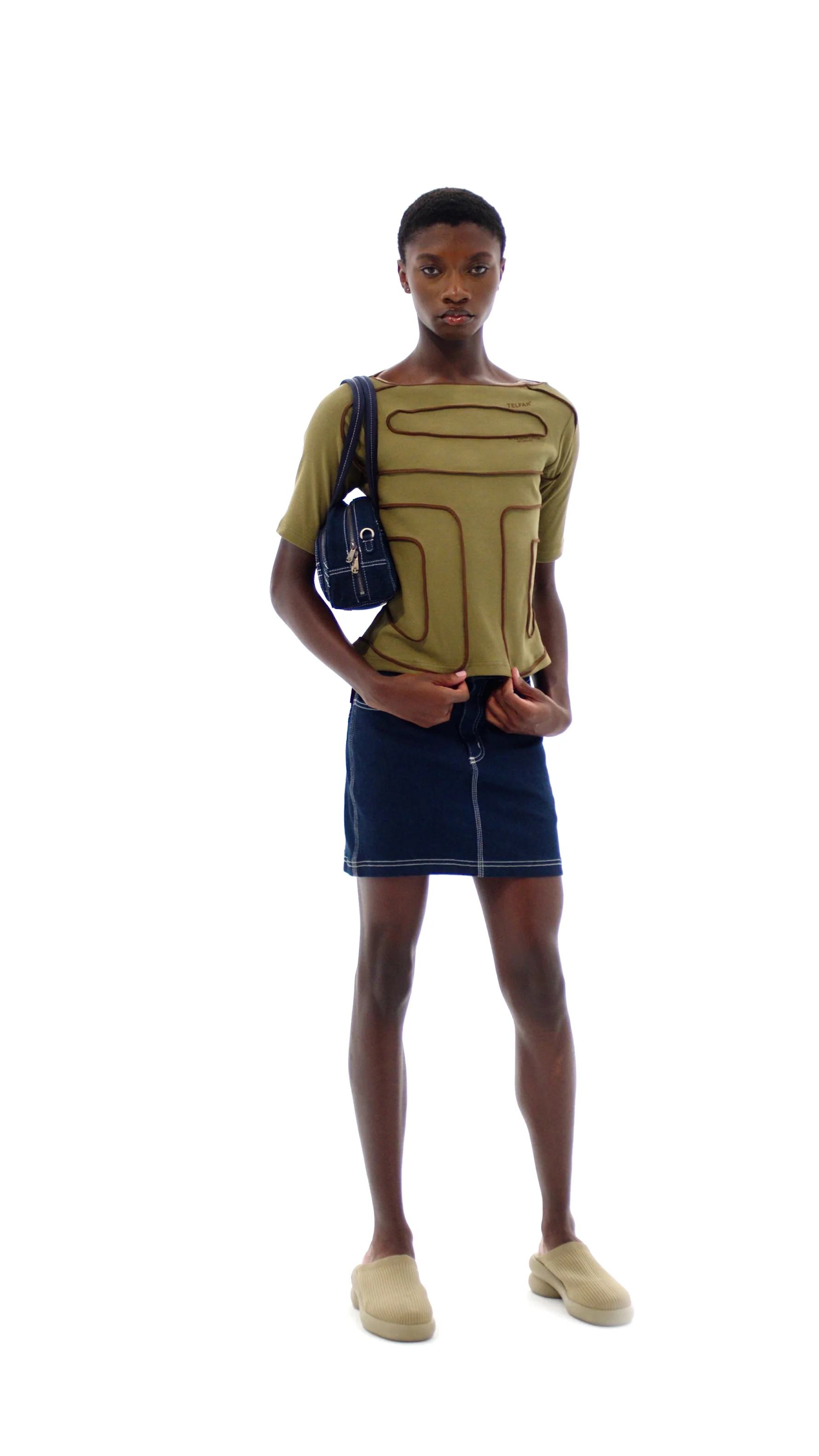 Logo Rib Boatneck - Drab