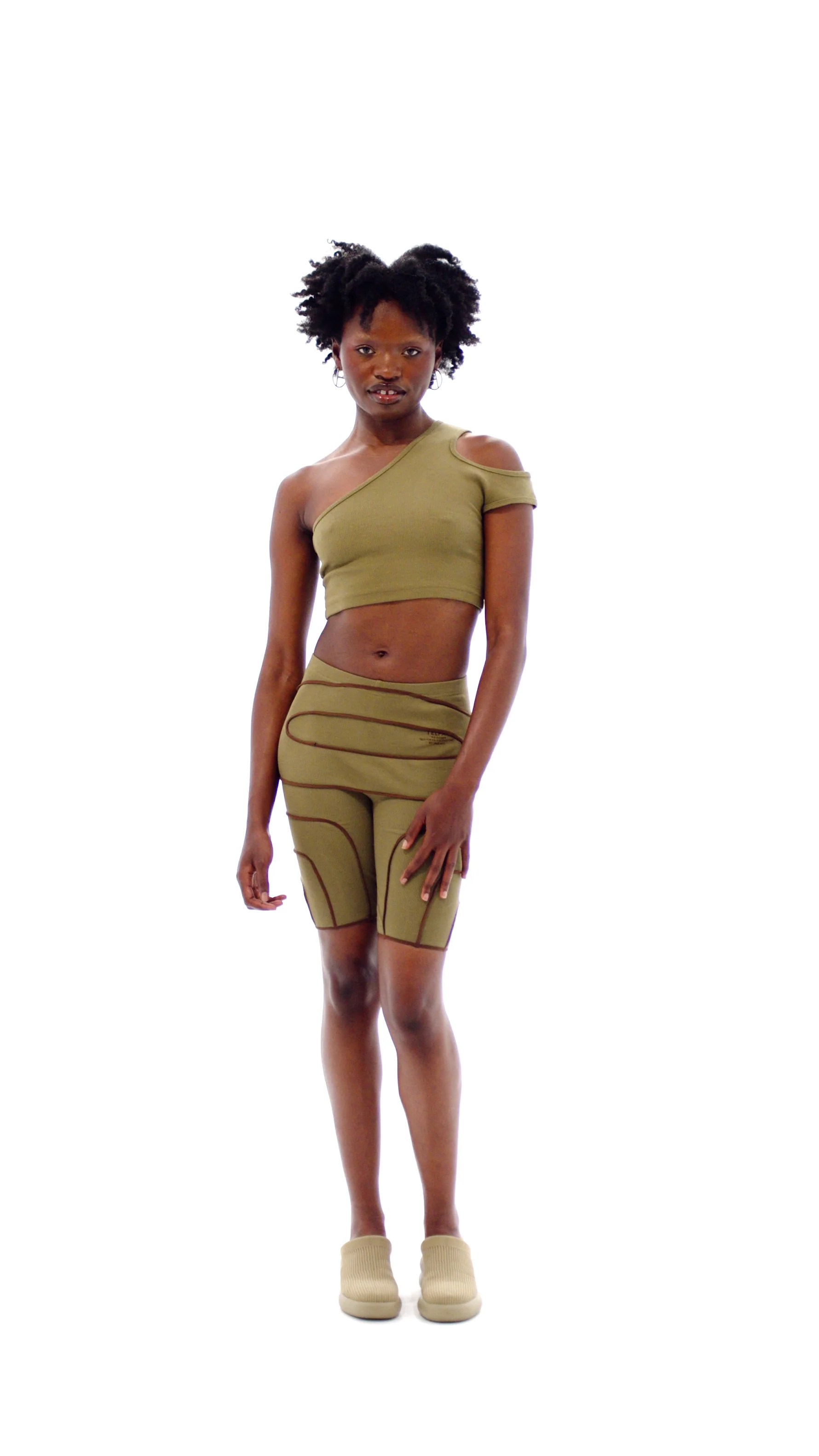Logo Rib Short - Drab