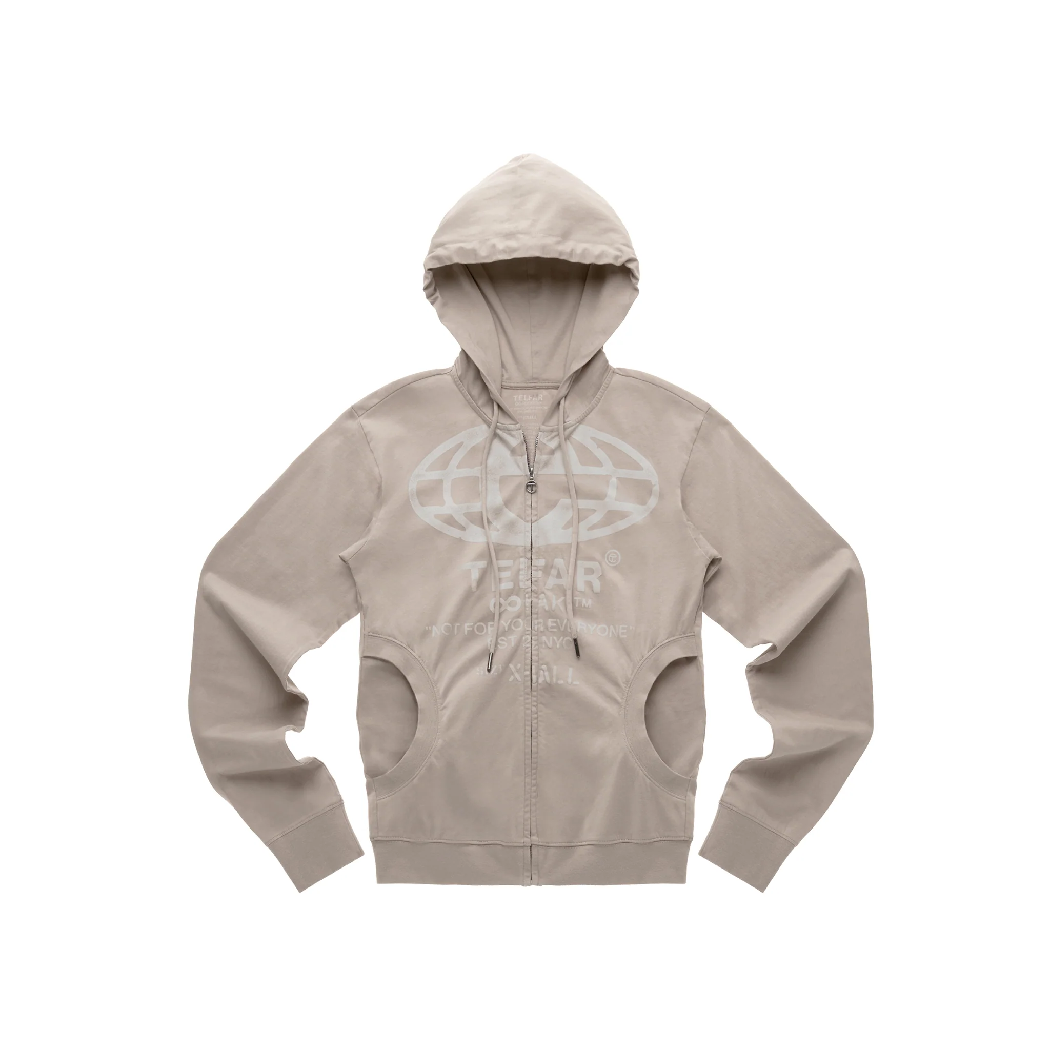 Globe Pocket Hoodie - Mouse