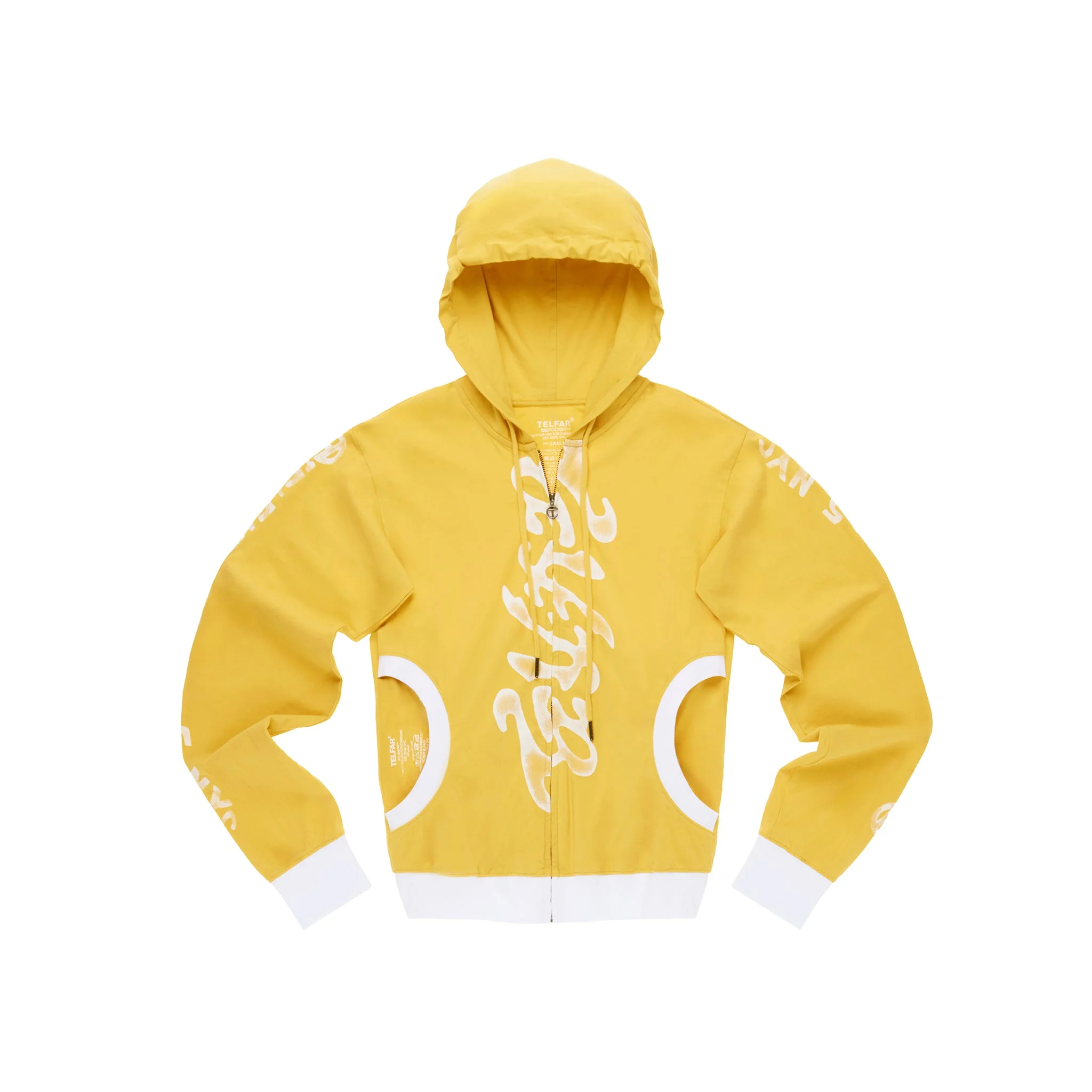 Ambigram Pocket Hoodie - Yellow