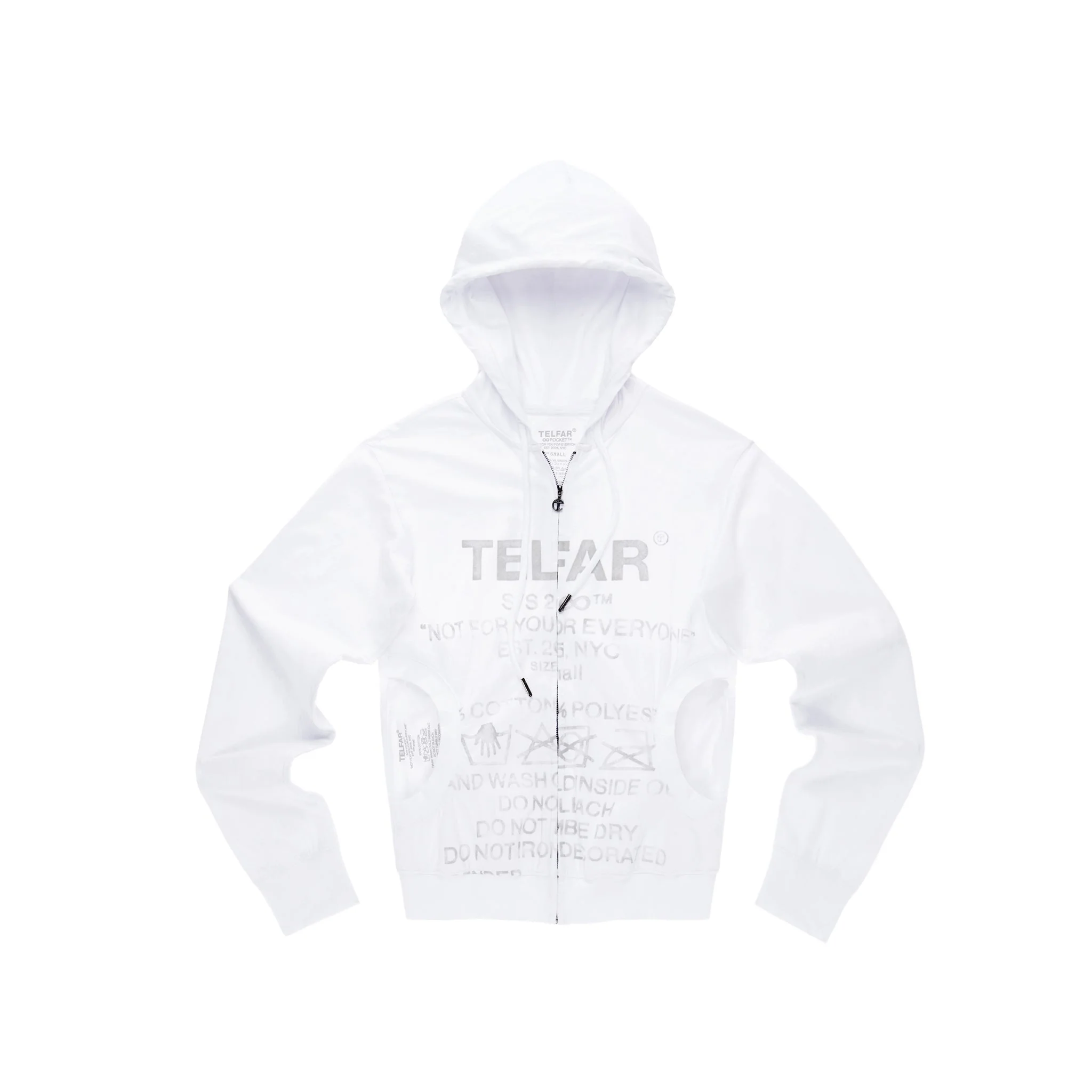 202Infi Pocket Hoodie - White