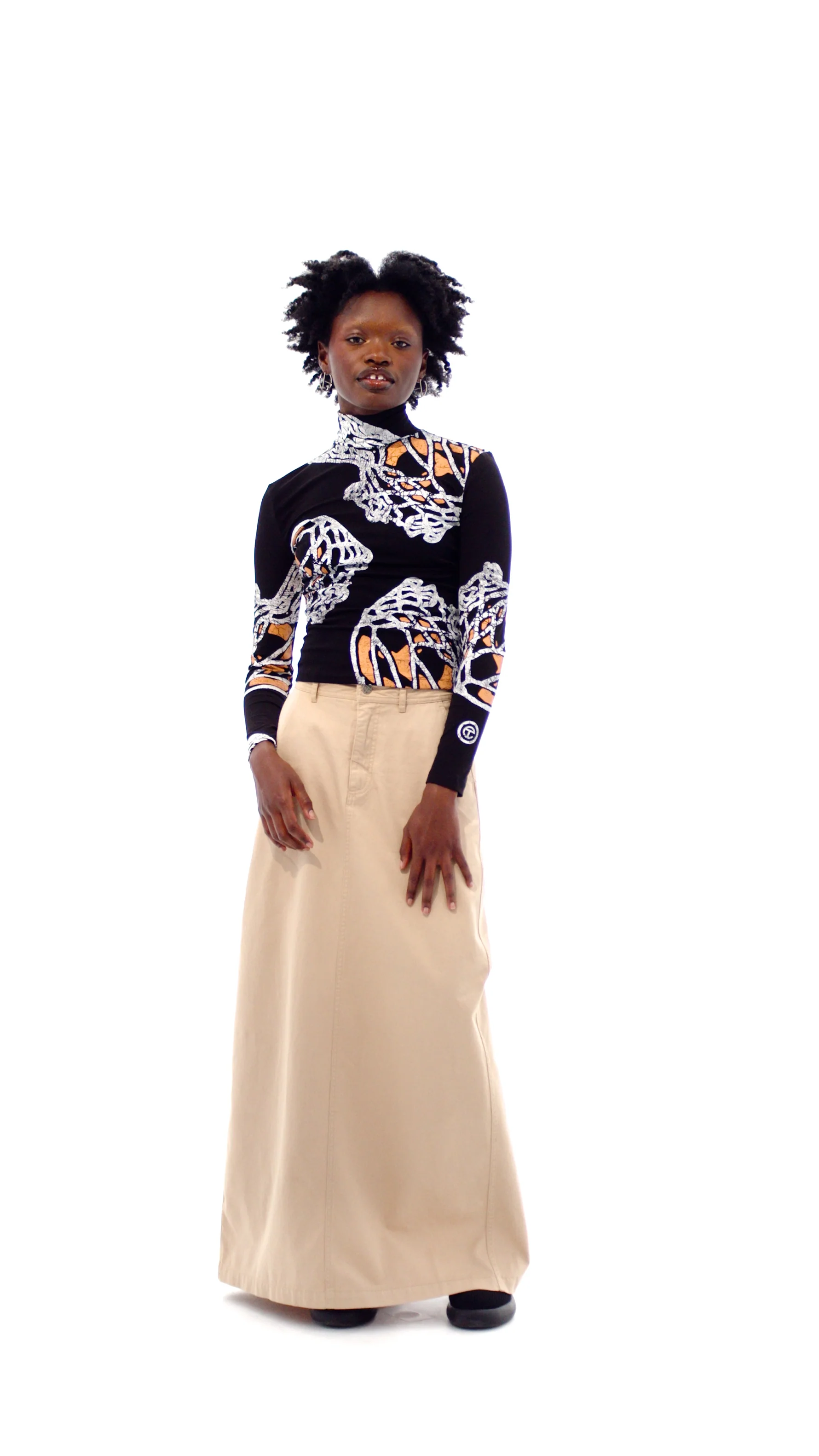 Basic Long Sleeve Mockneck - Black