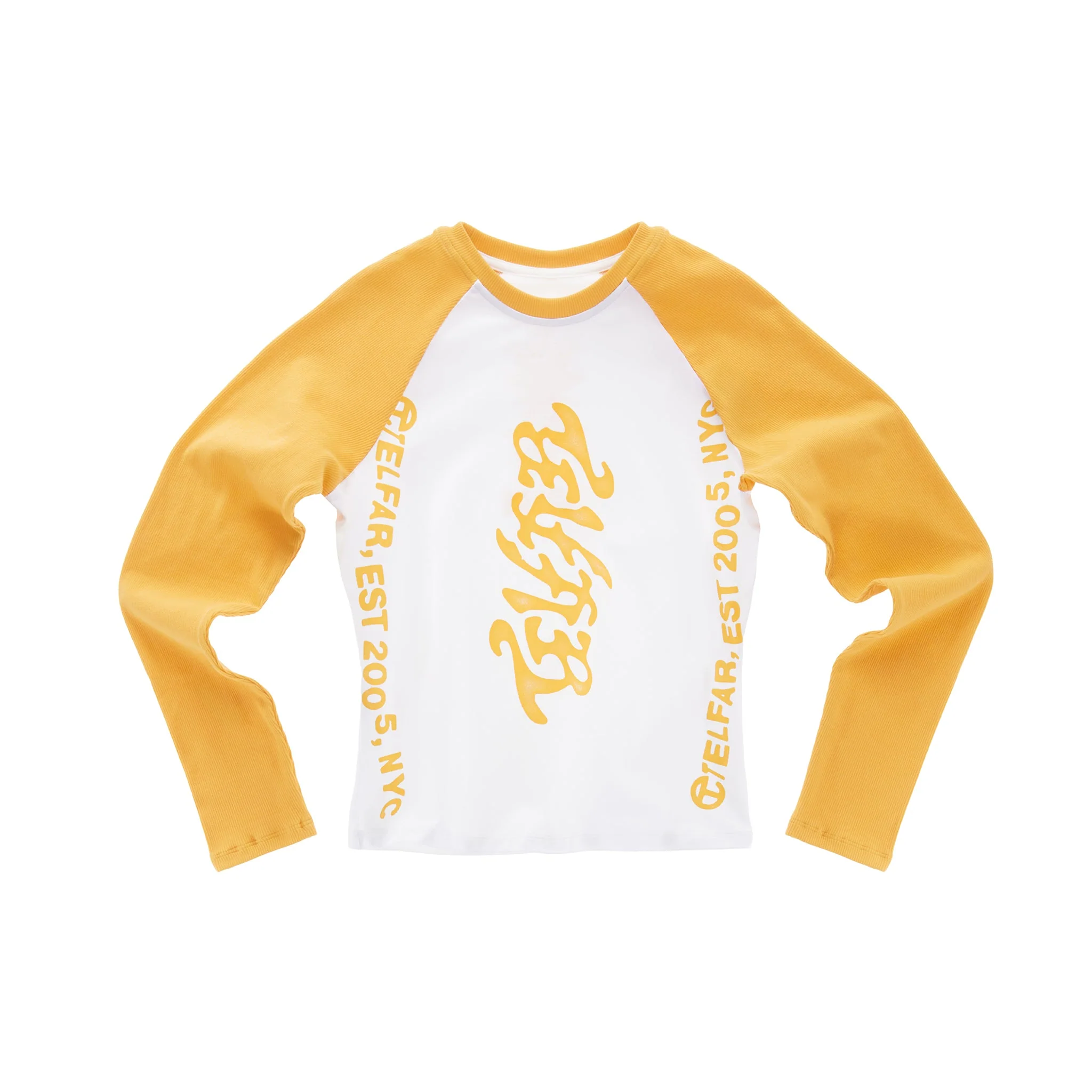 Ambigram Raglan Long Sleeve T - White