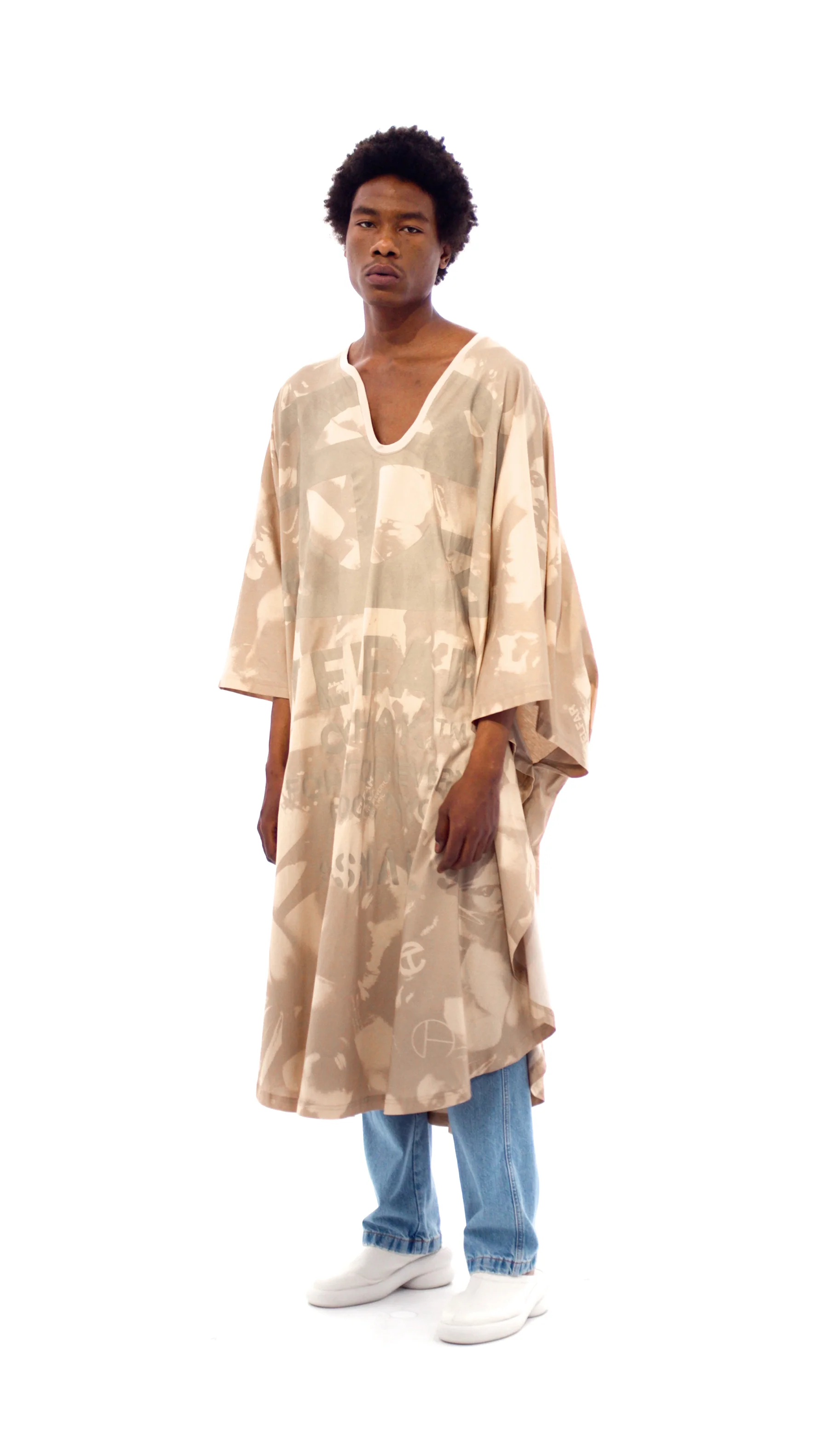 Camo Africa Caftan - Khaki