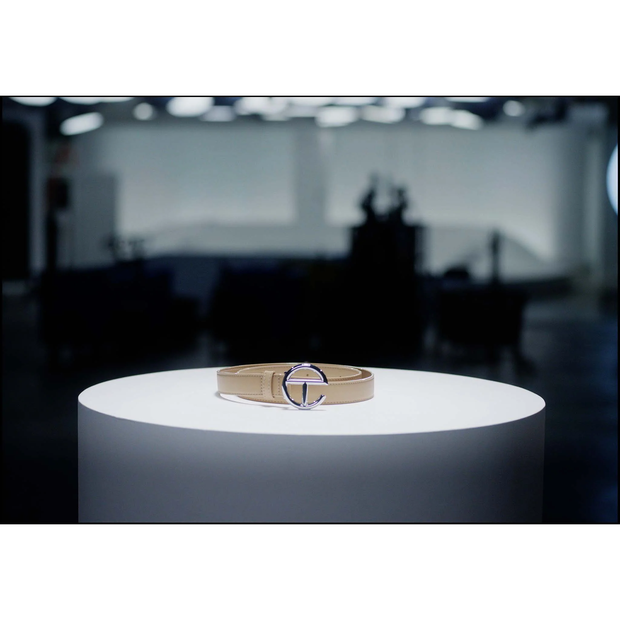 Logo Belt - Silver/Cream