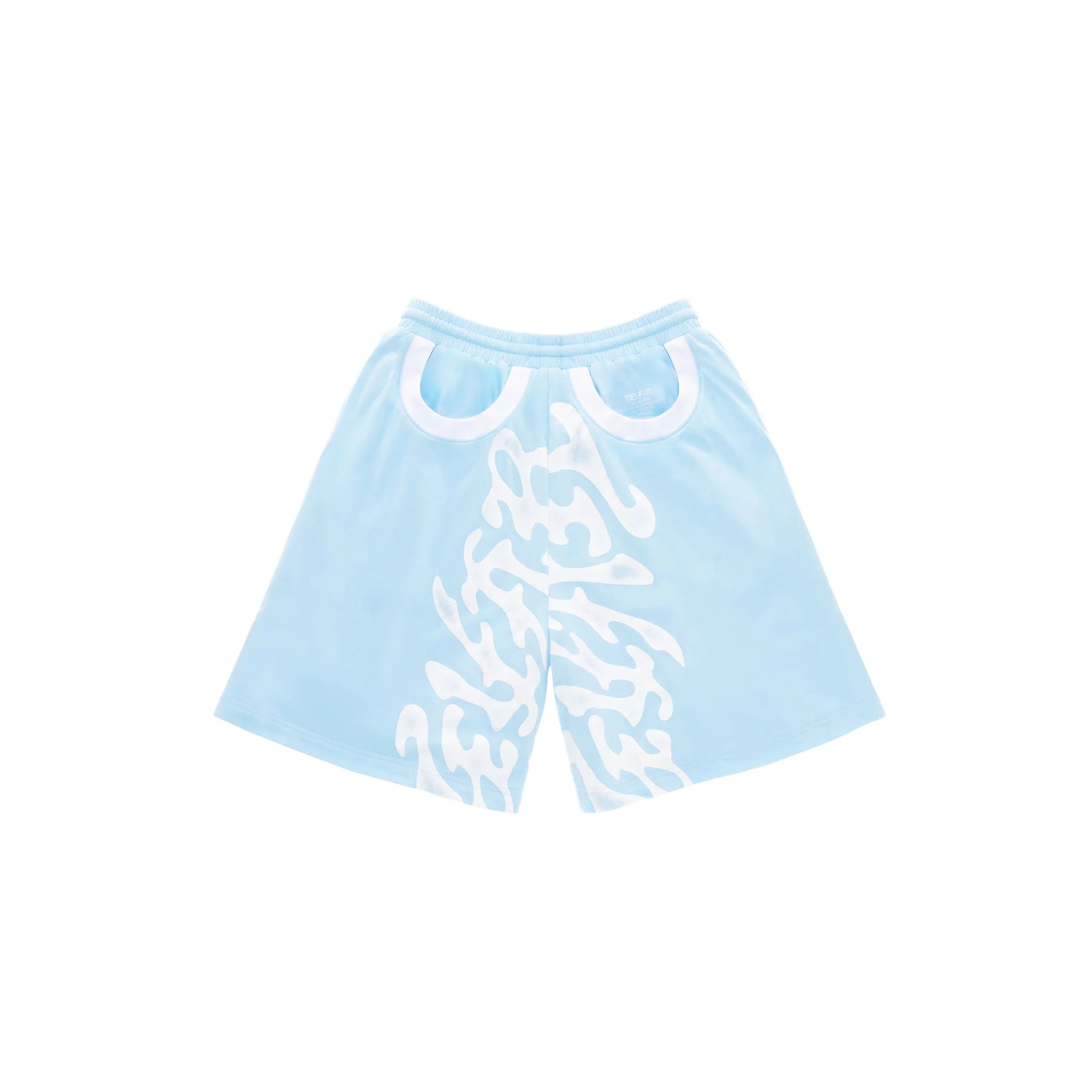 Ambigram T-Shirt Bomber Short - Baby Blue